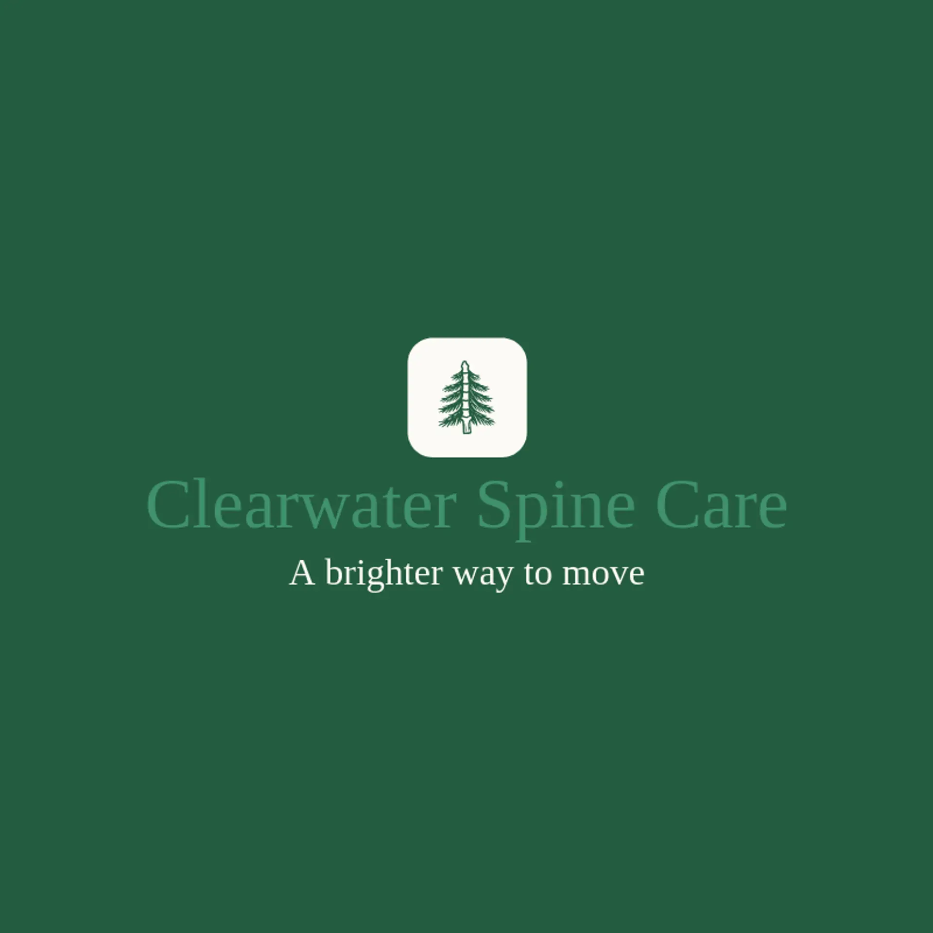 Clearwater Spine Care logo for chiropractic