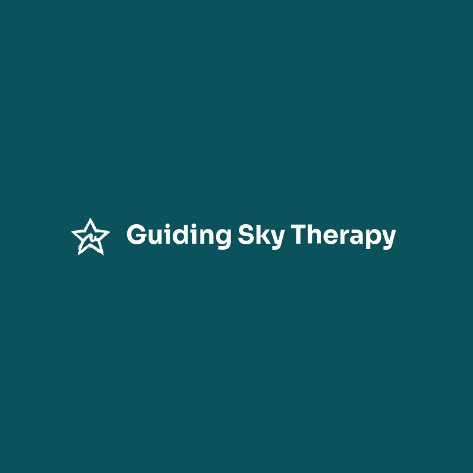 Guiding Sky Therapy logo for mental health