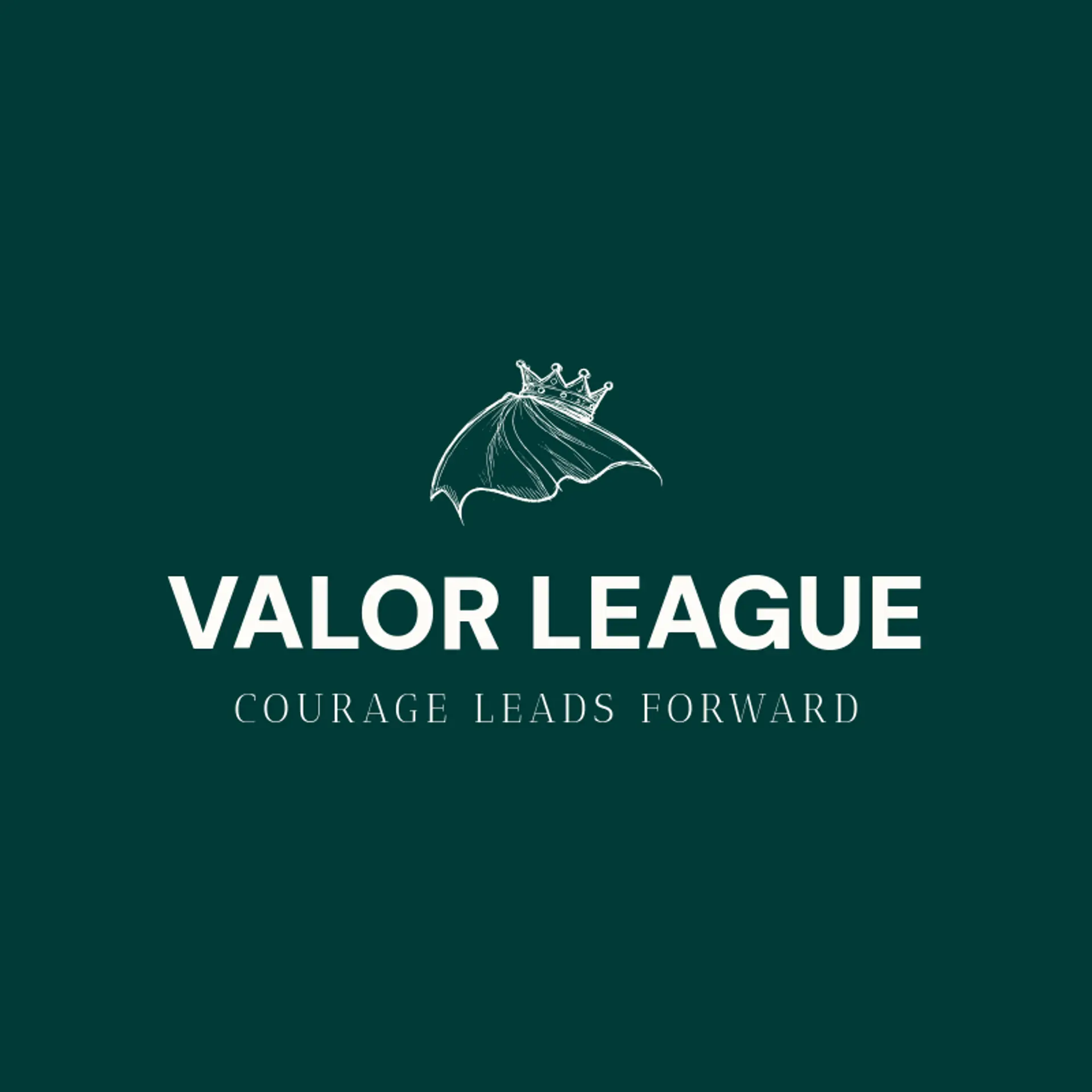 Valor League logo for superhero