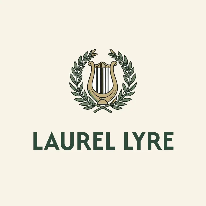 The album name Laurel Lyre as a branded logo with a color icon