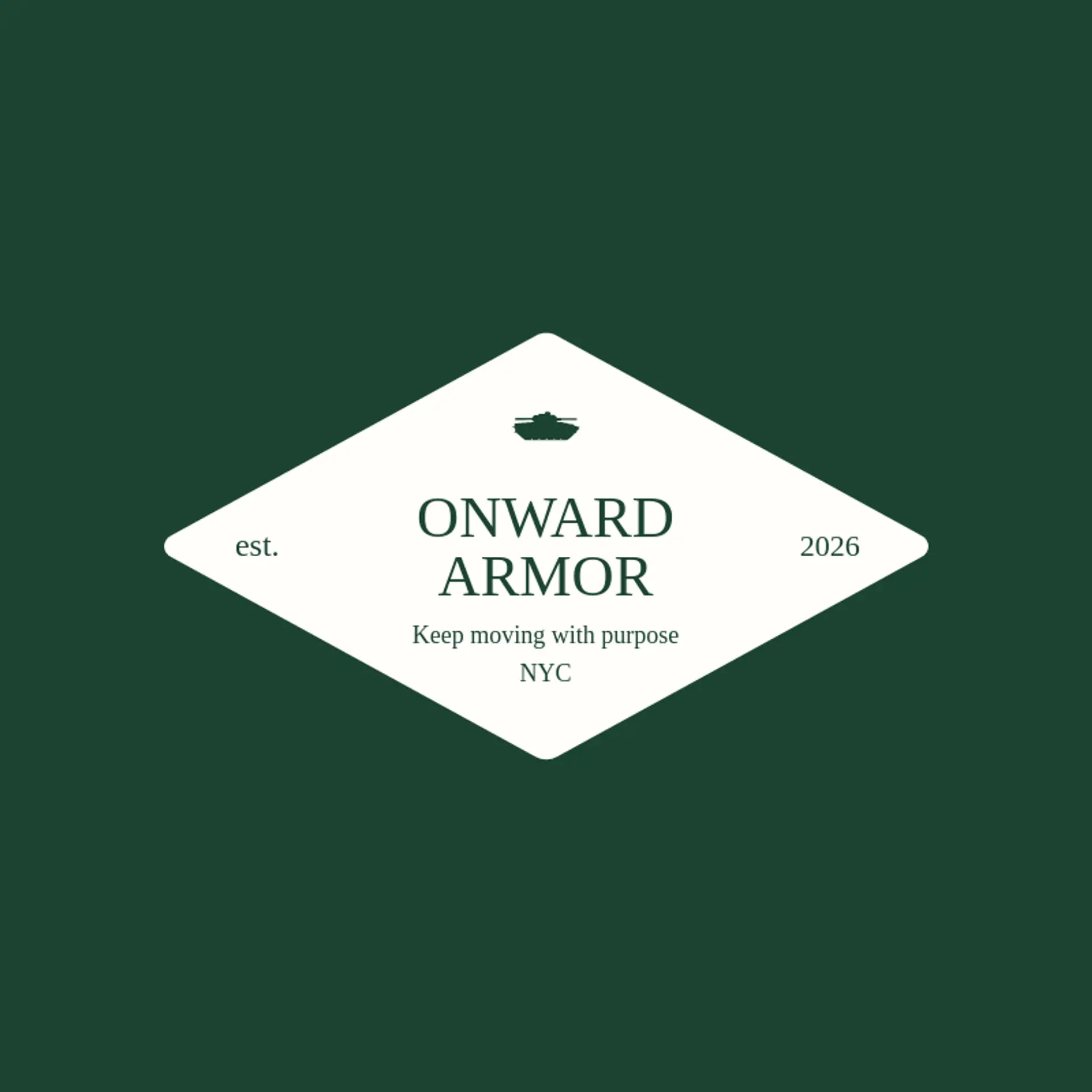 Onward Armor logo for tank