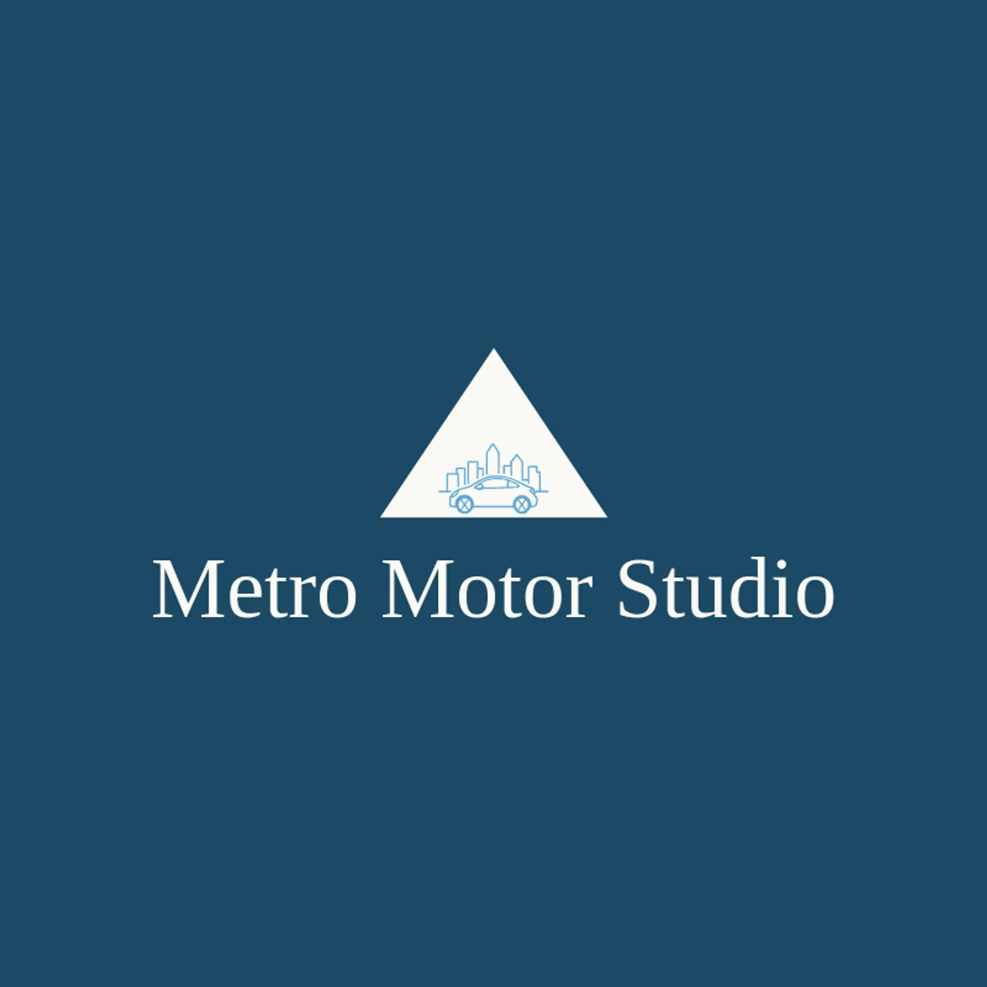 Metro Motor Studio logo for automobile