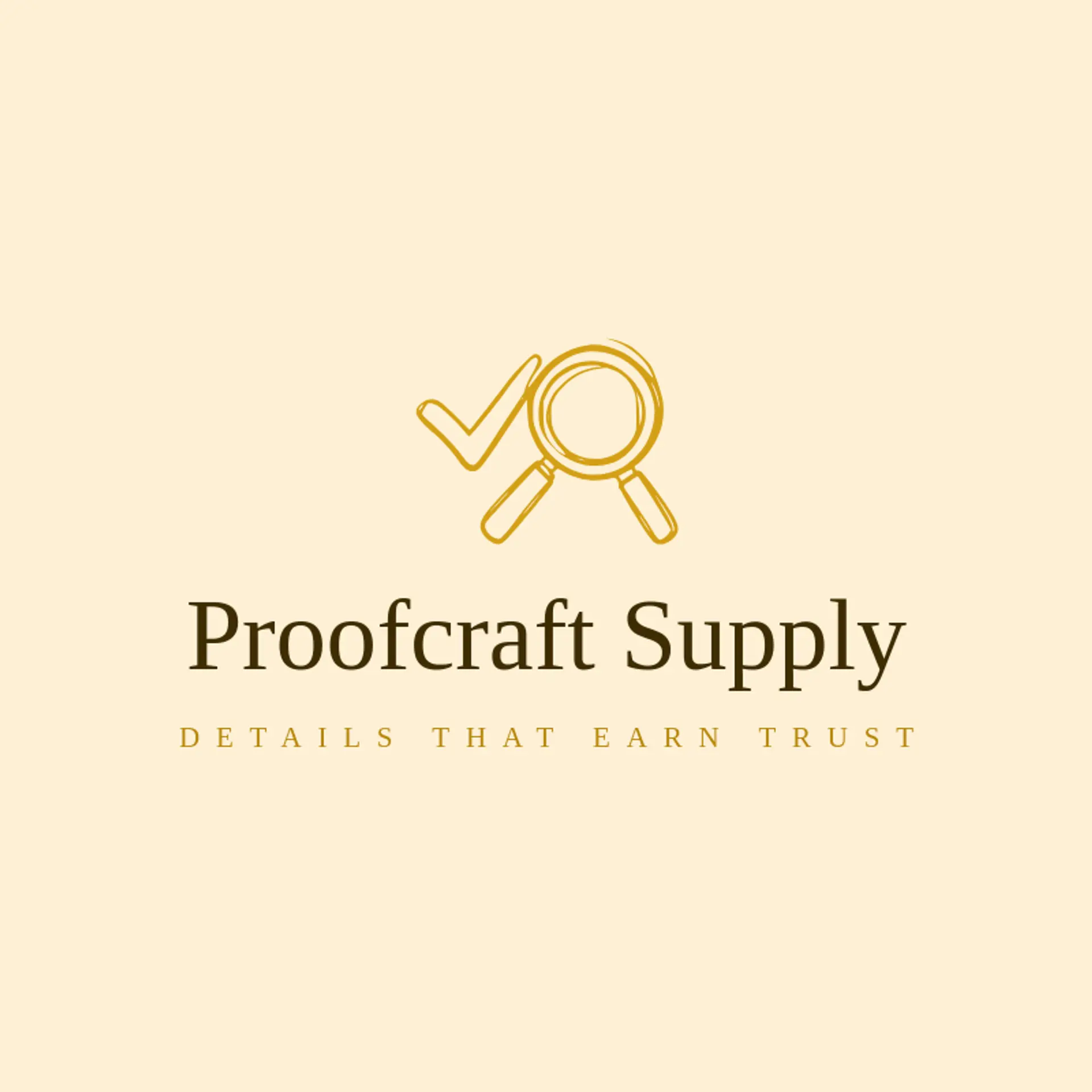 Proofcraft Supply logo for check mark
