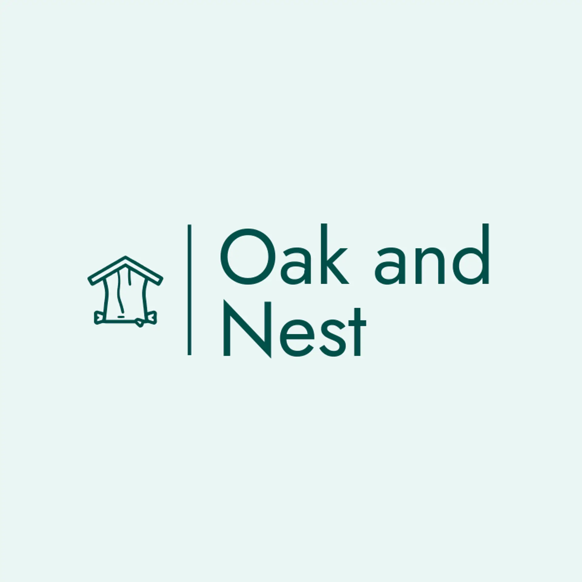 Oak and Nest logo for birdhouse
