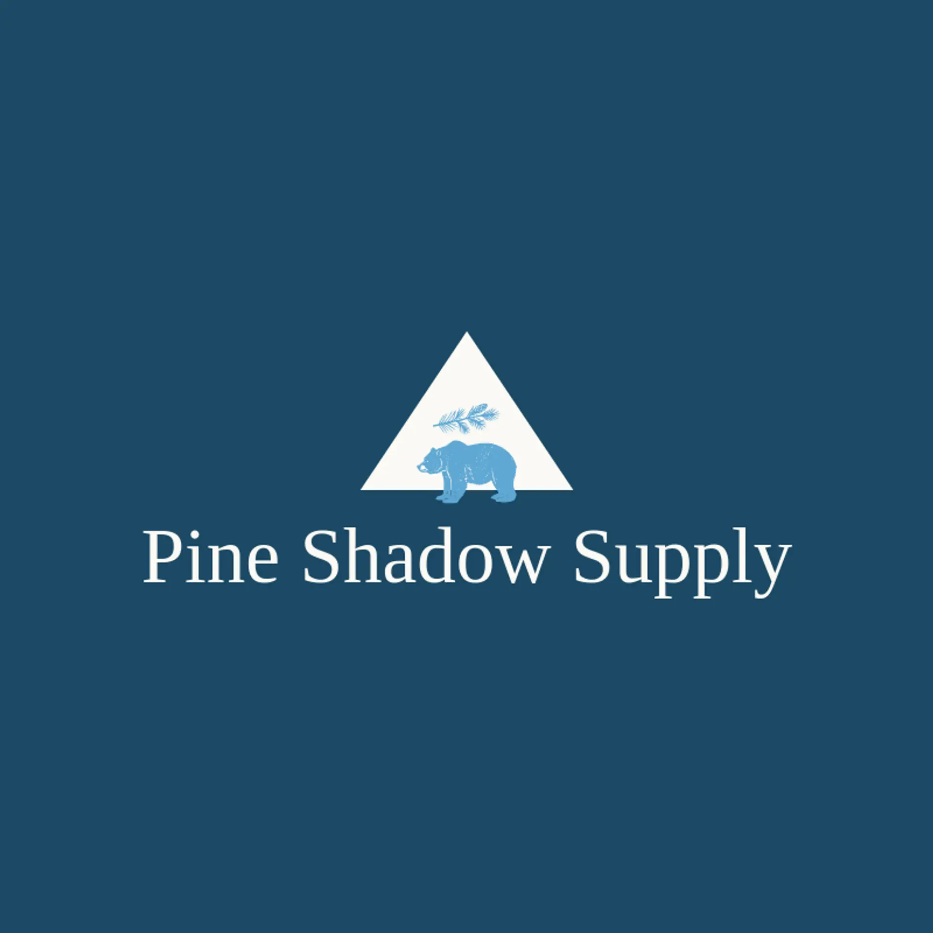 Pine Shadow Supply logo for grizzly bear