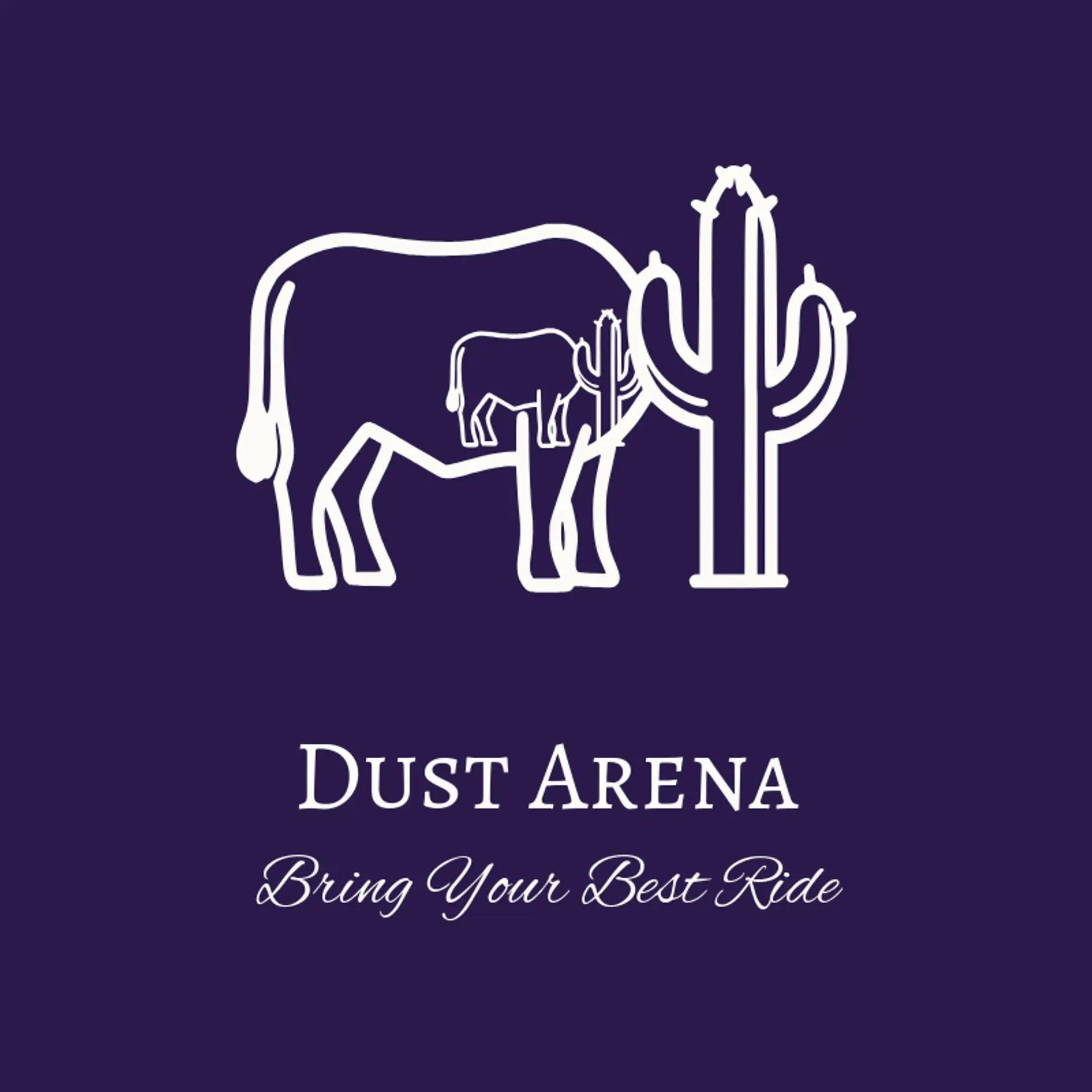 Dust Arena logo for cowboy