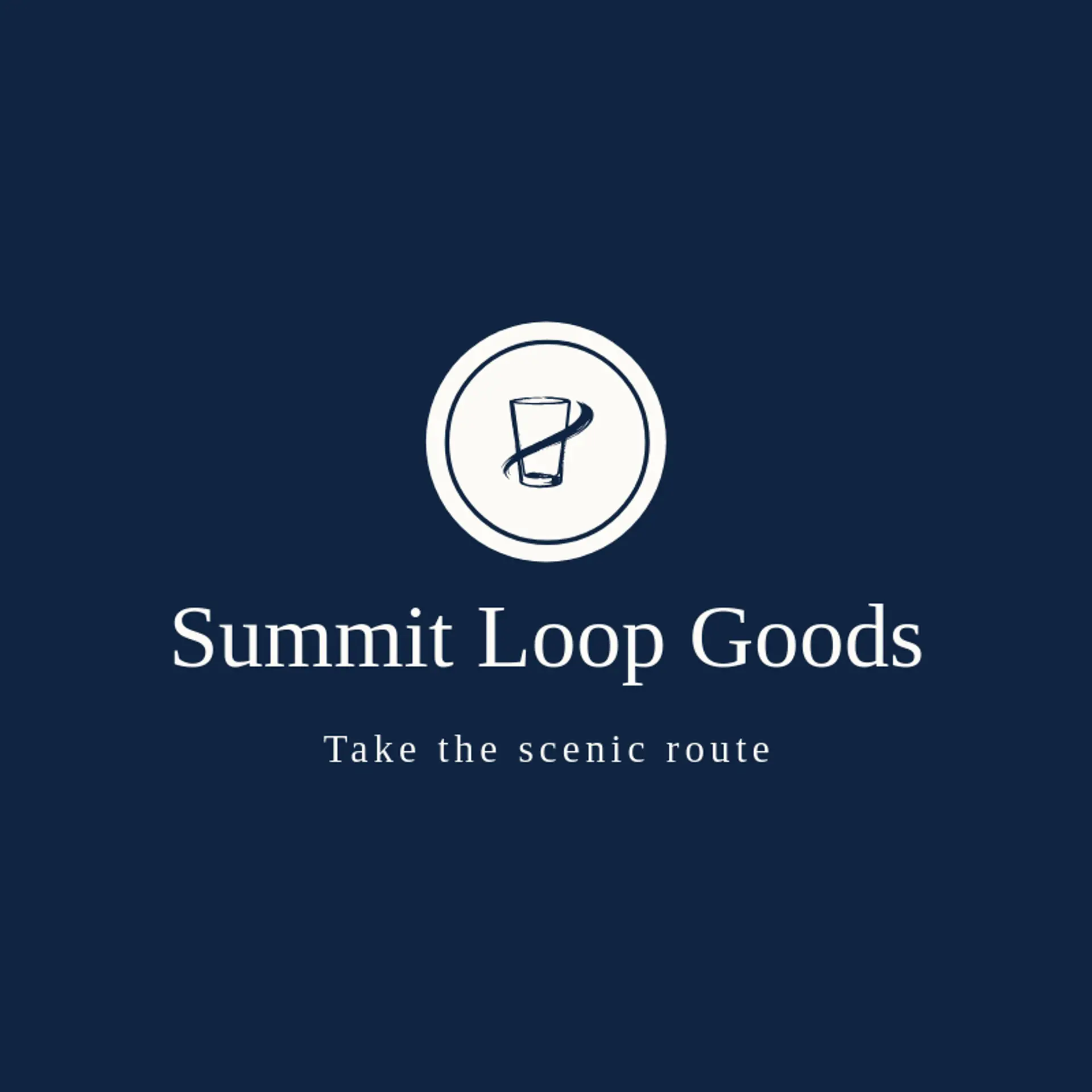 Summit Loop Goods logo for tumbler