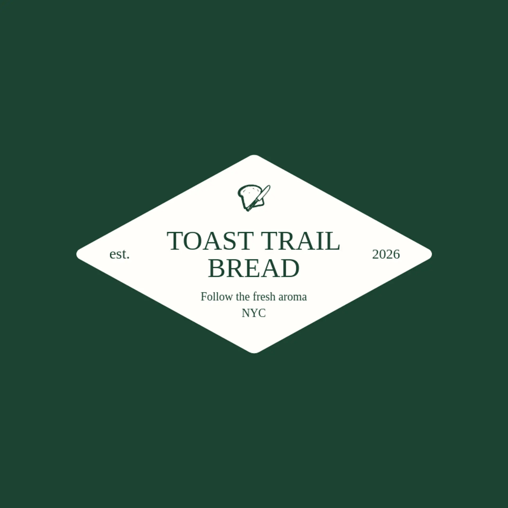 Toast Trail Bread logo for bread