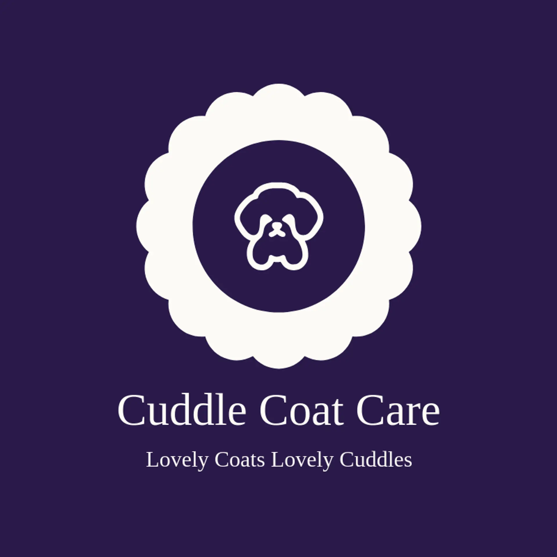 Cuddle Coat Care logo for dog grooming