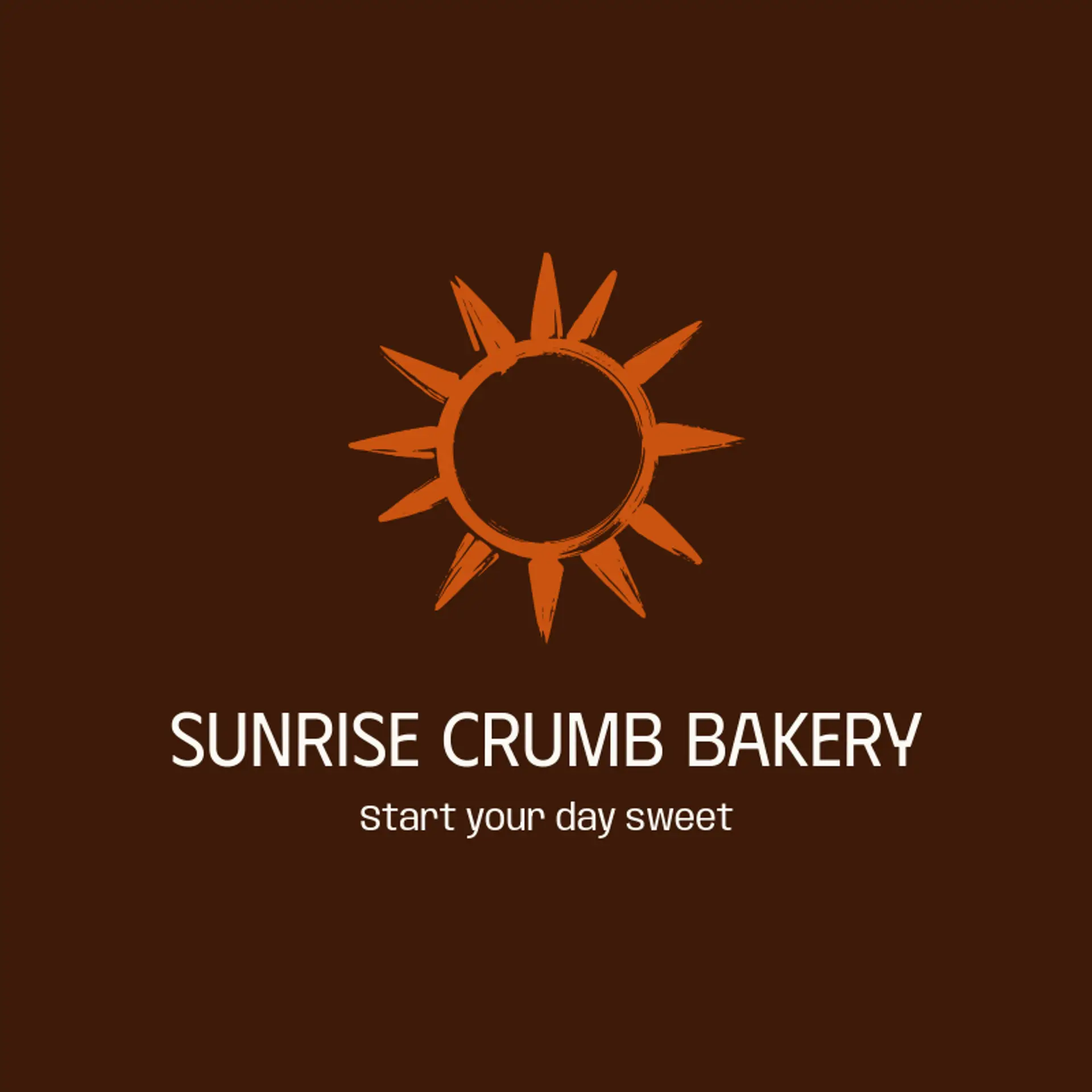 Sunrise Crumb Bakery logo for cookie