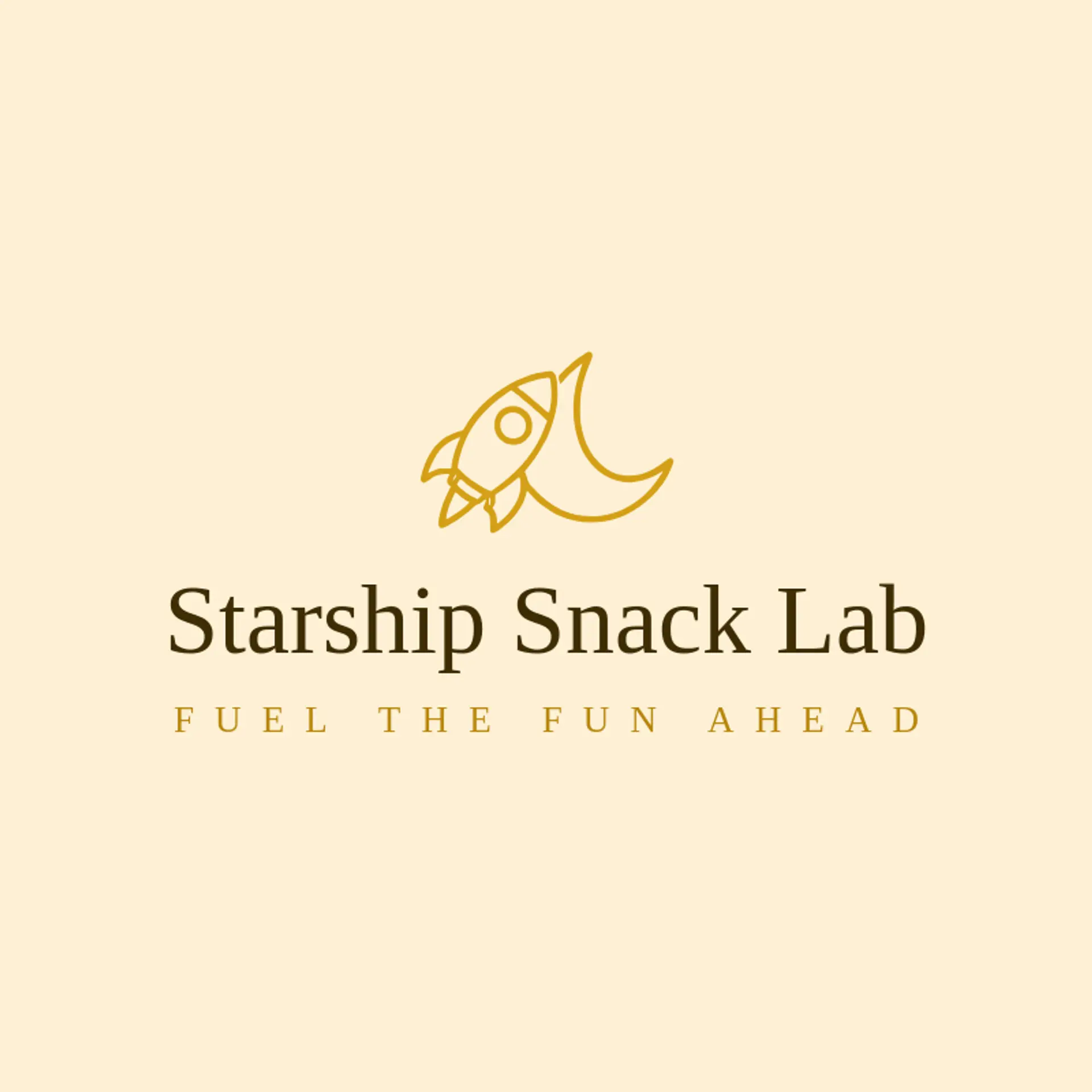Starship Snack Lab logo for sci fi