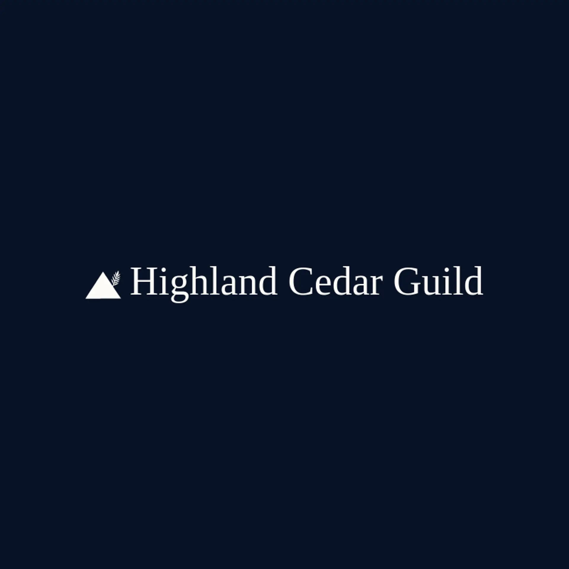 Highland Cedar Guild logo for native american