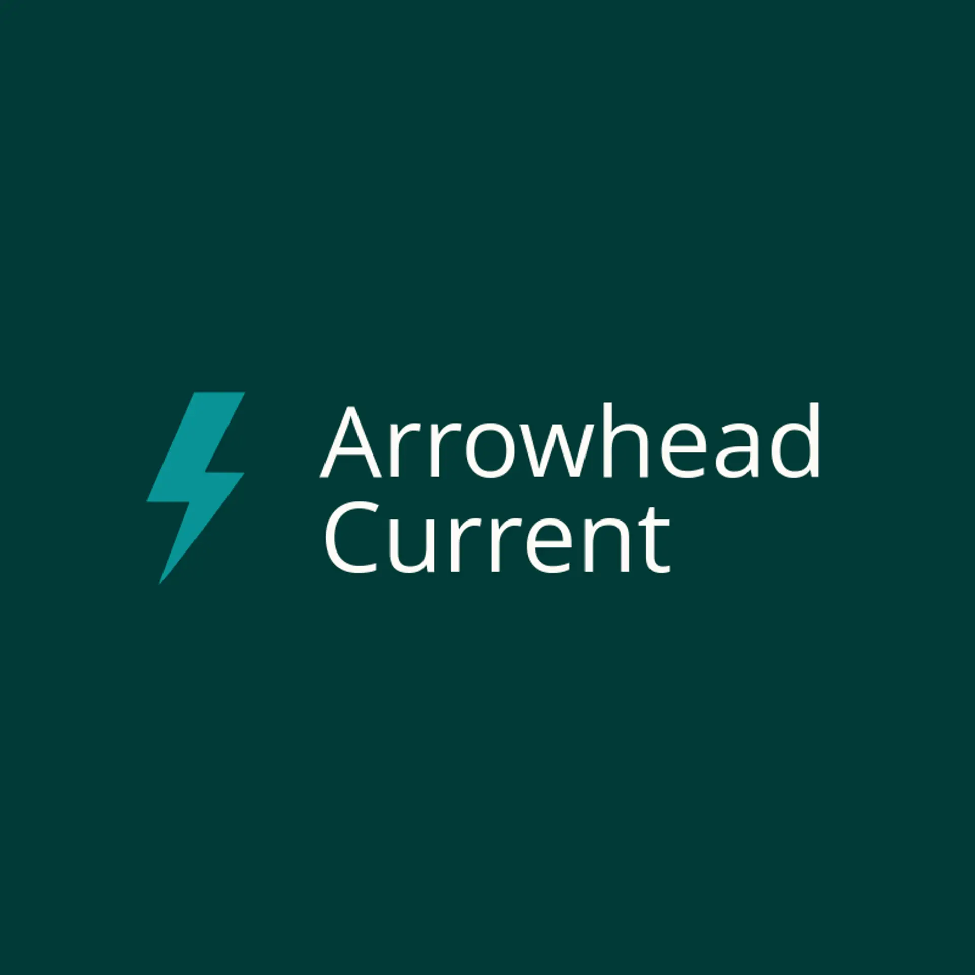 Arrowhead Current logo for electricity