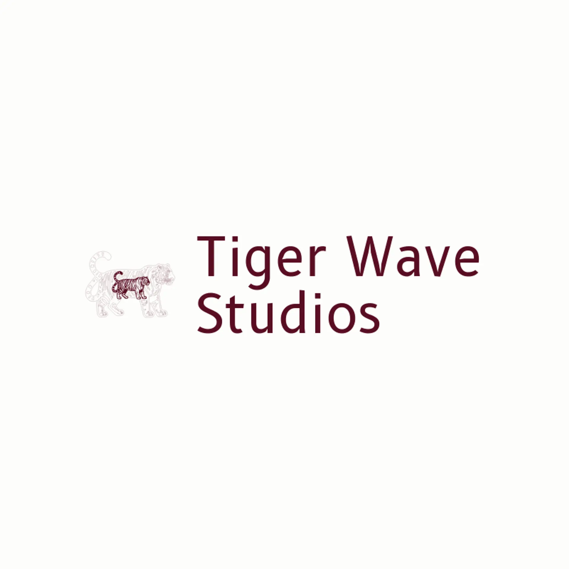 Tiger Wave Studios logo for tiger