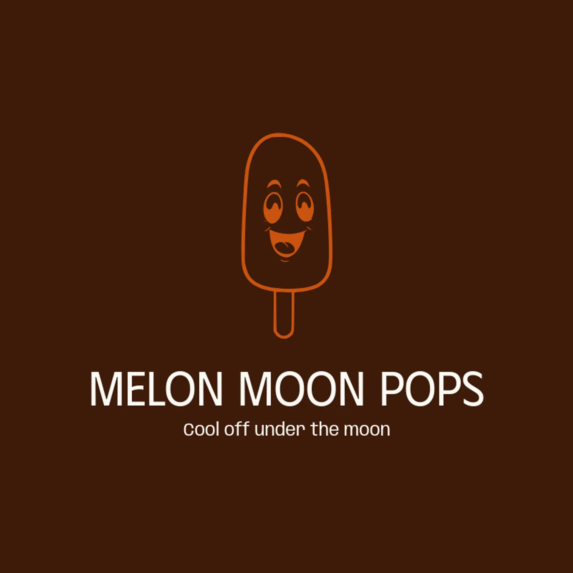 Melon Moon Pops logo for popsicle