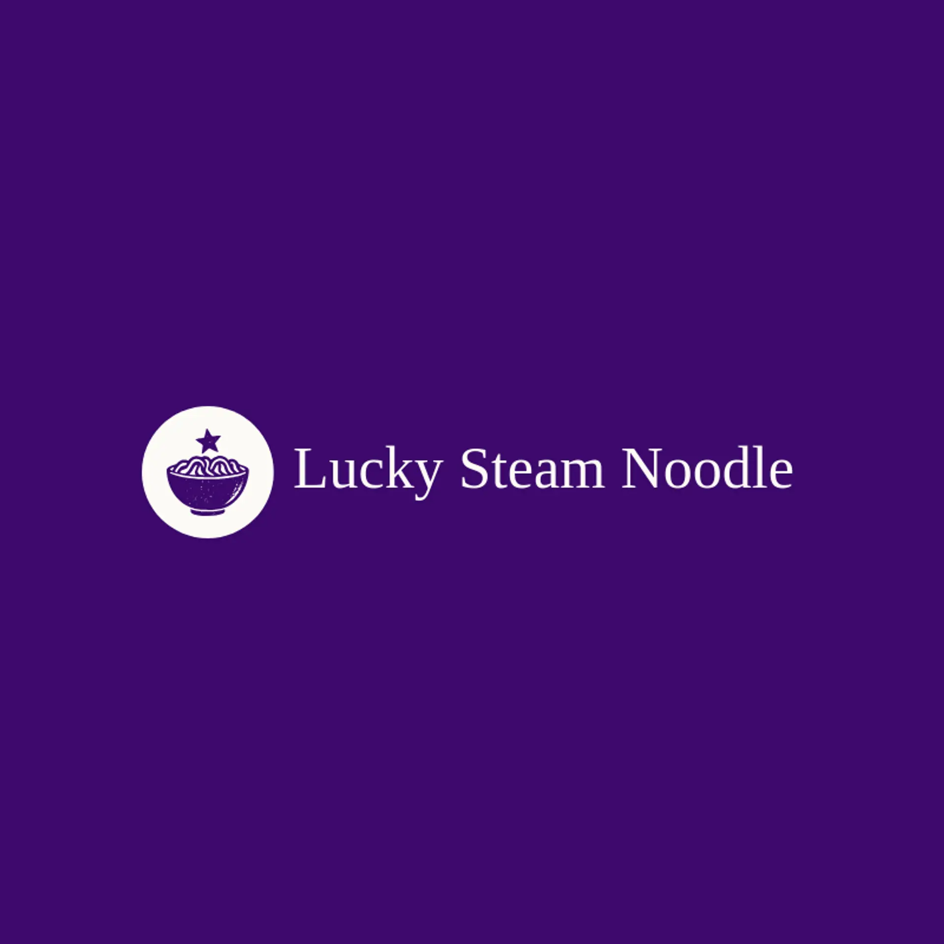 Lucky Steam Noodle logo for noodle