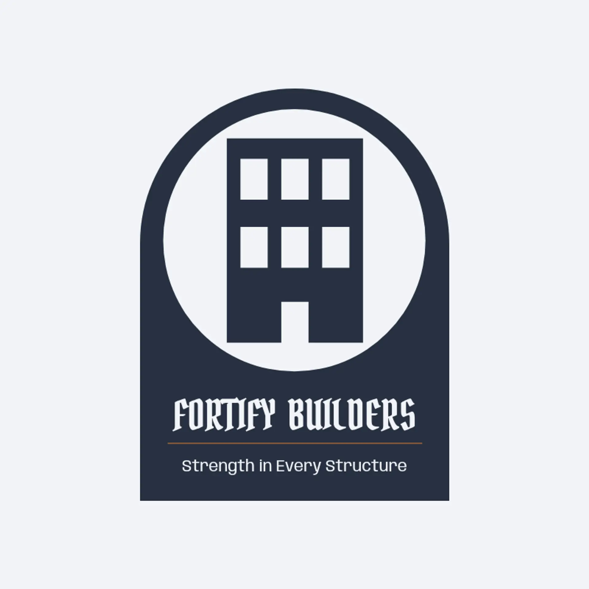 Fortify Builders logo for general construction