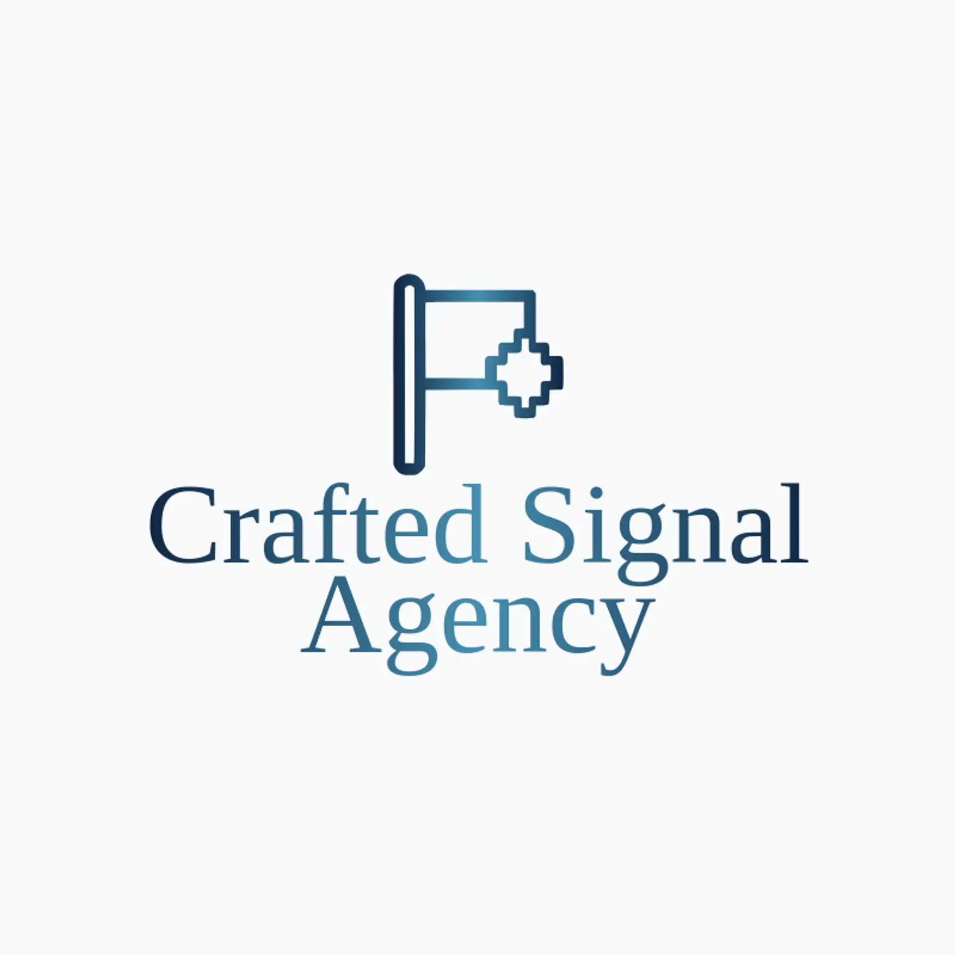 Crafted Signal Agency logo for digital agency