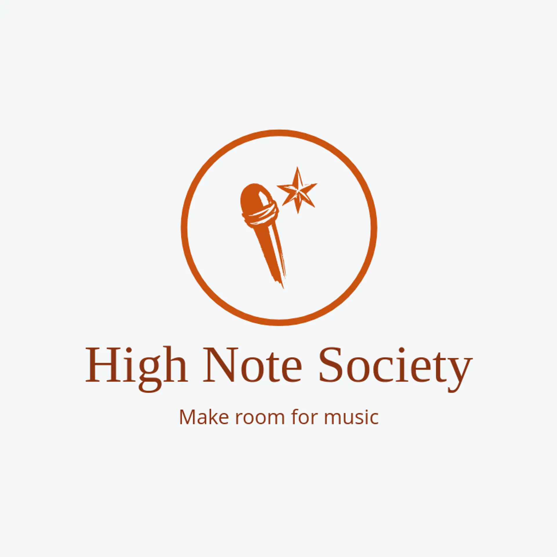 High Note Society logo for concert