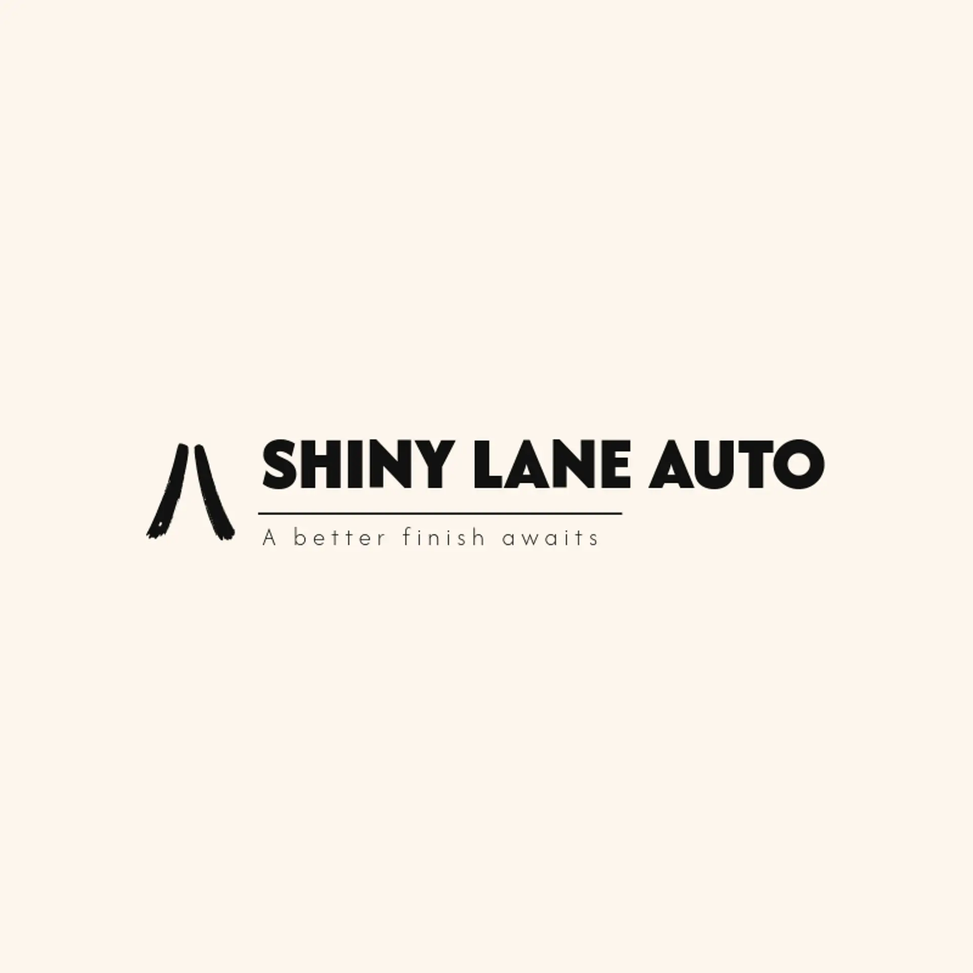 Shiny Lane Auto logo for car wash