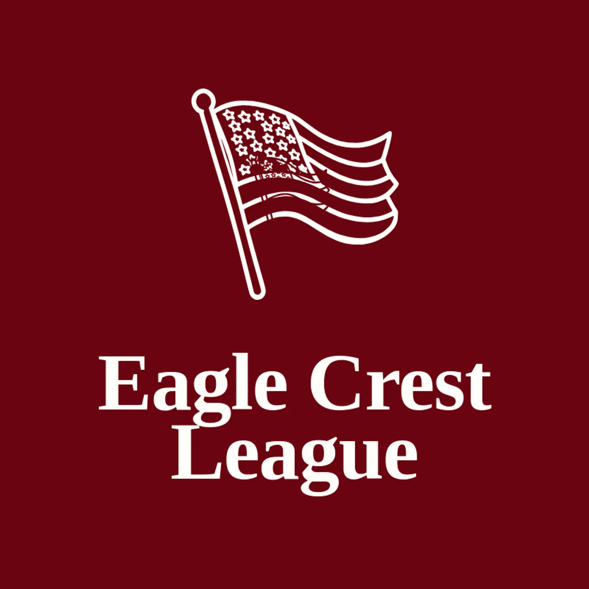 Eagle Crest League logo for american flag