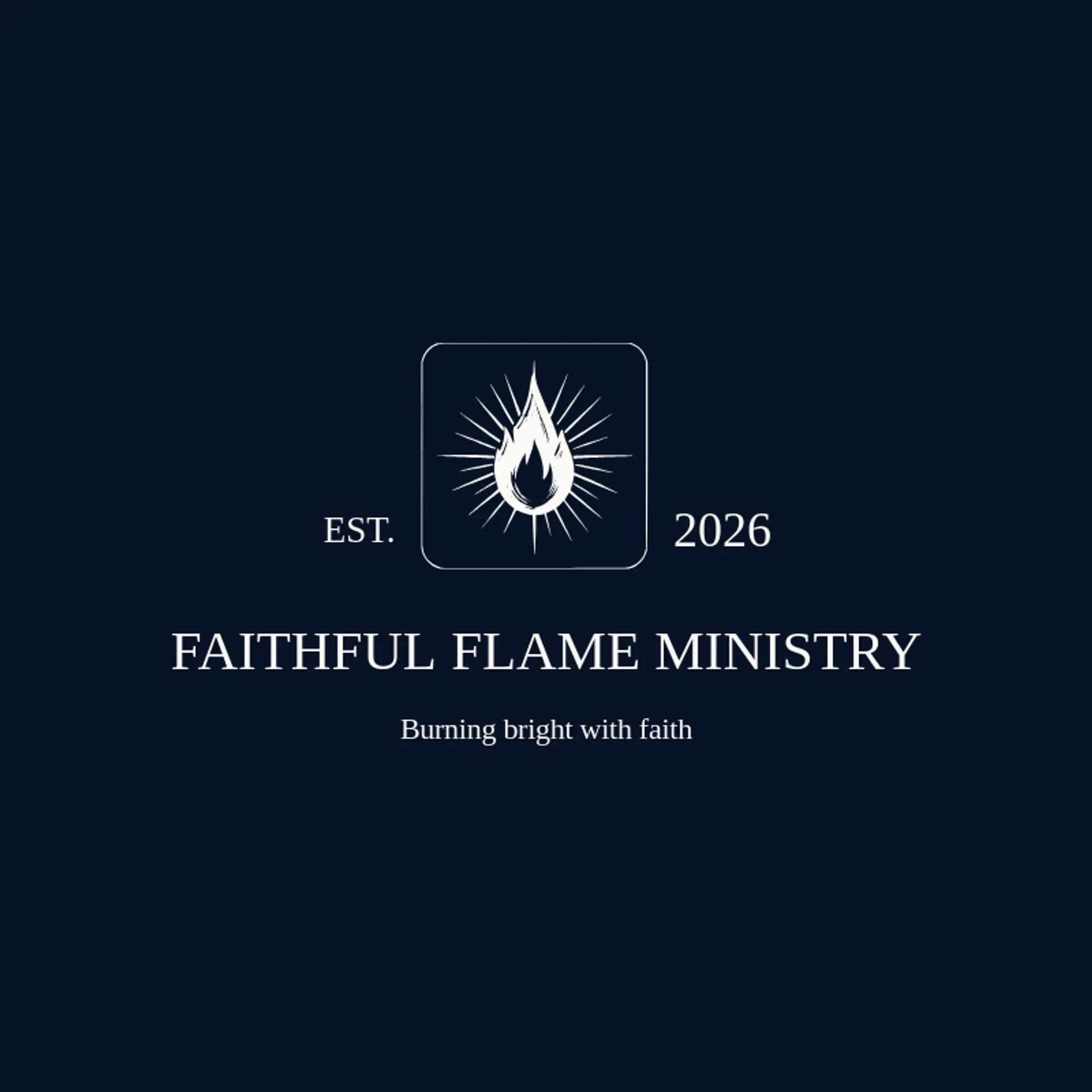 Faithful Flame Ministry logo for christian