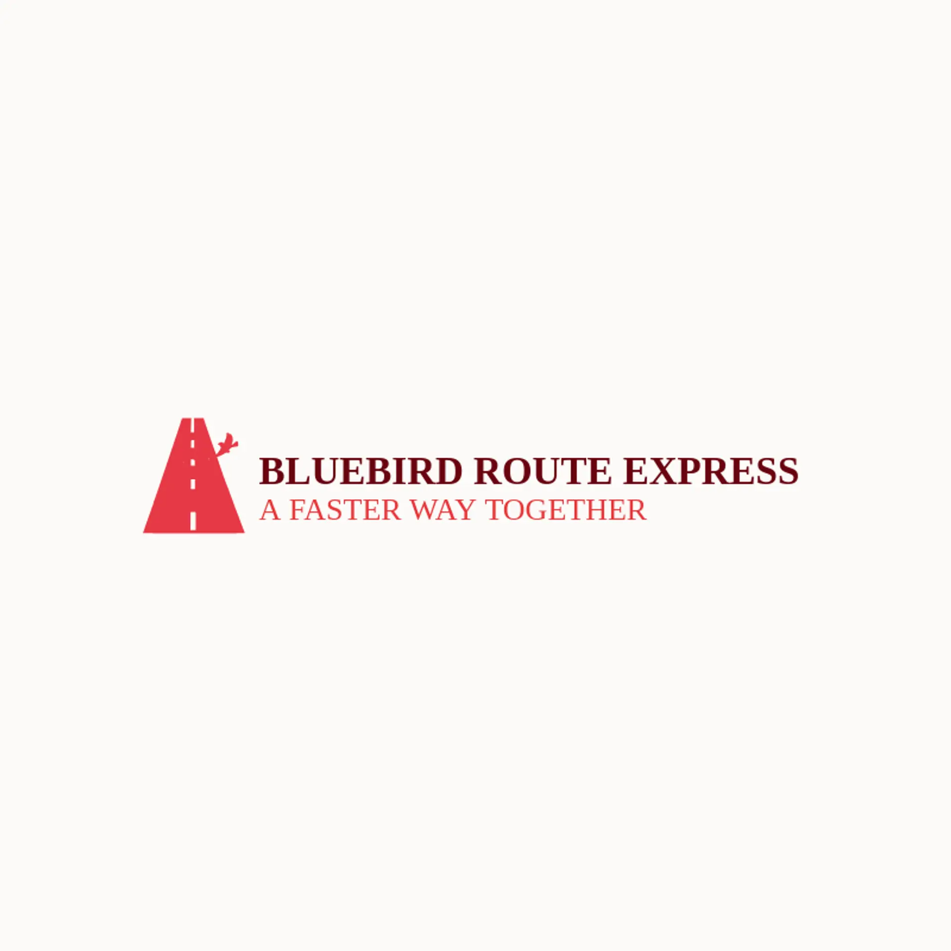 Bluebird Route Express logo for highway