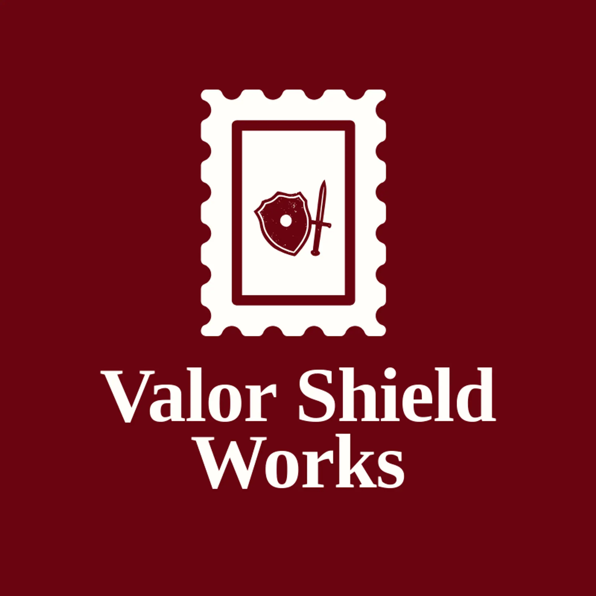 Valor Shield Works logo for gladiator
