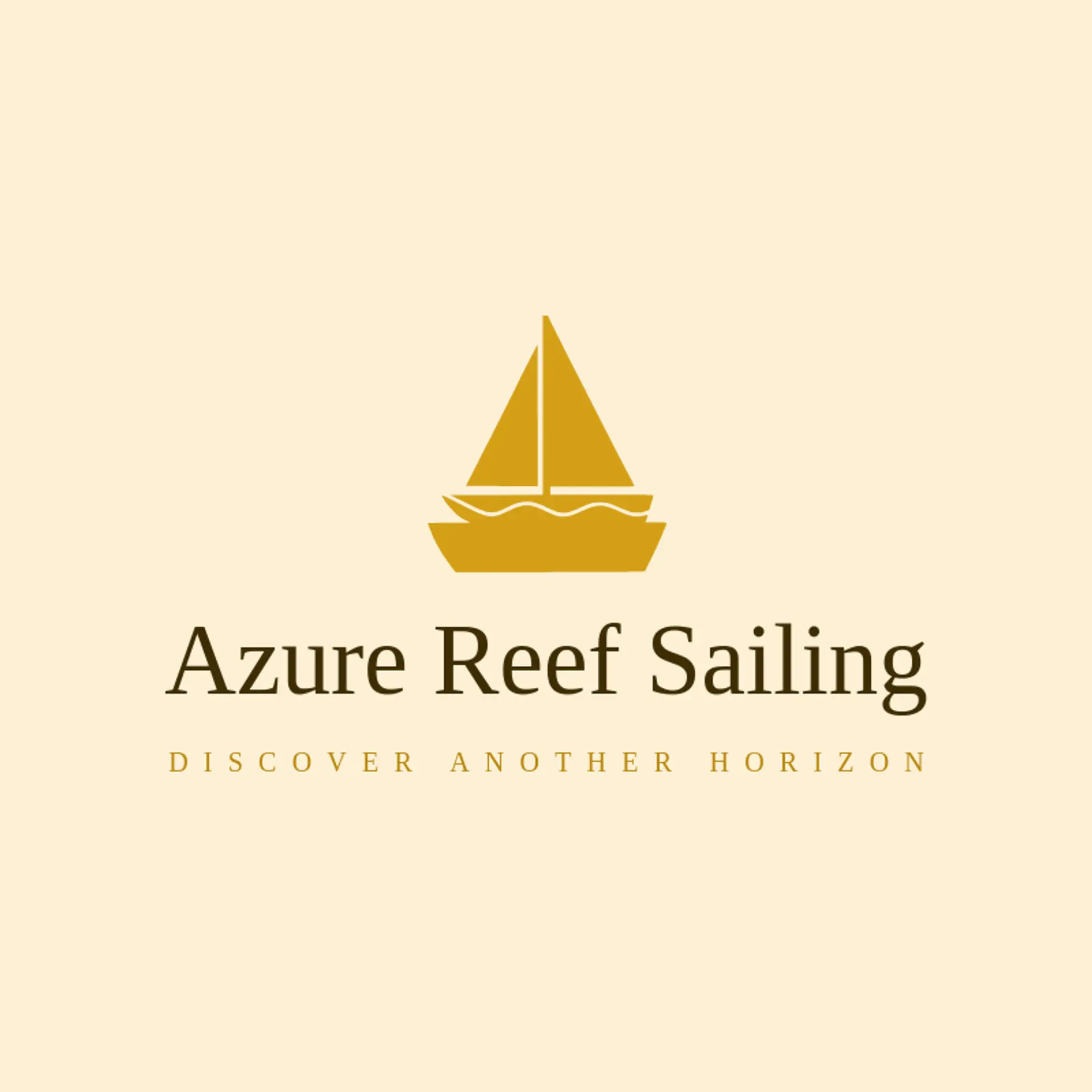Azure Reef Sailing logo for sailboat