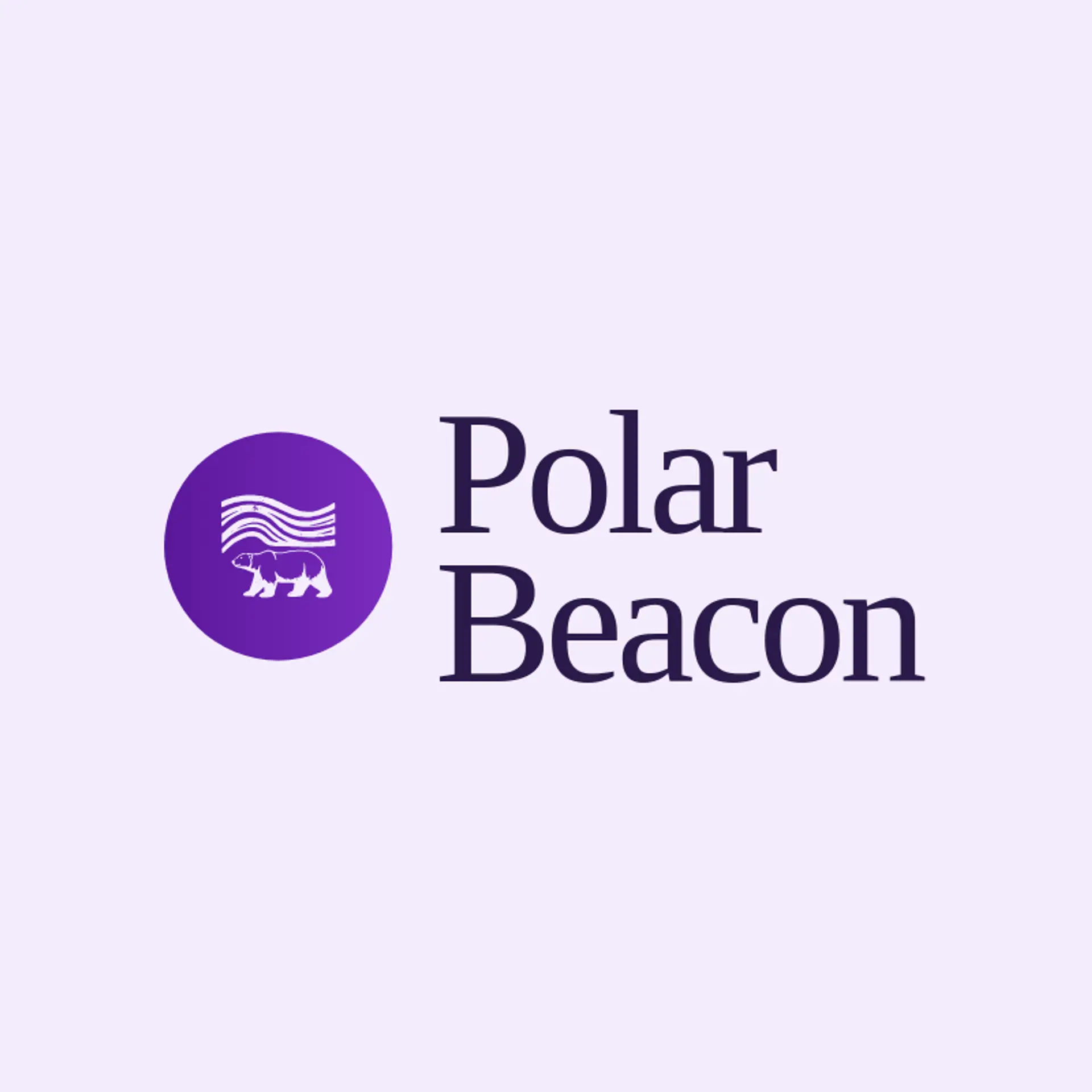 Polar Beacon logo for polar bear