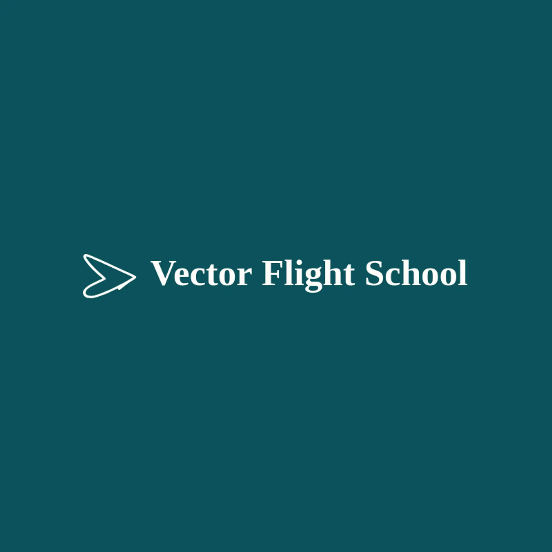 Vector Flight School logo for aerospace
