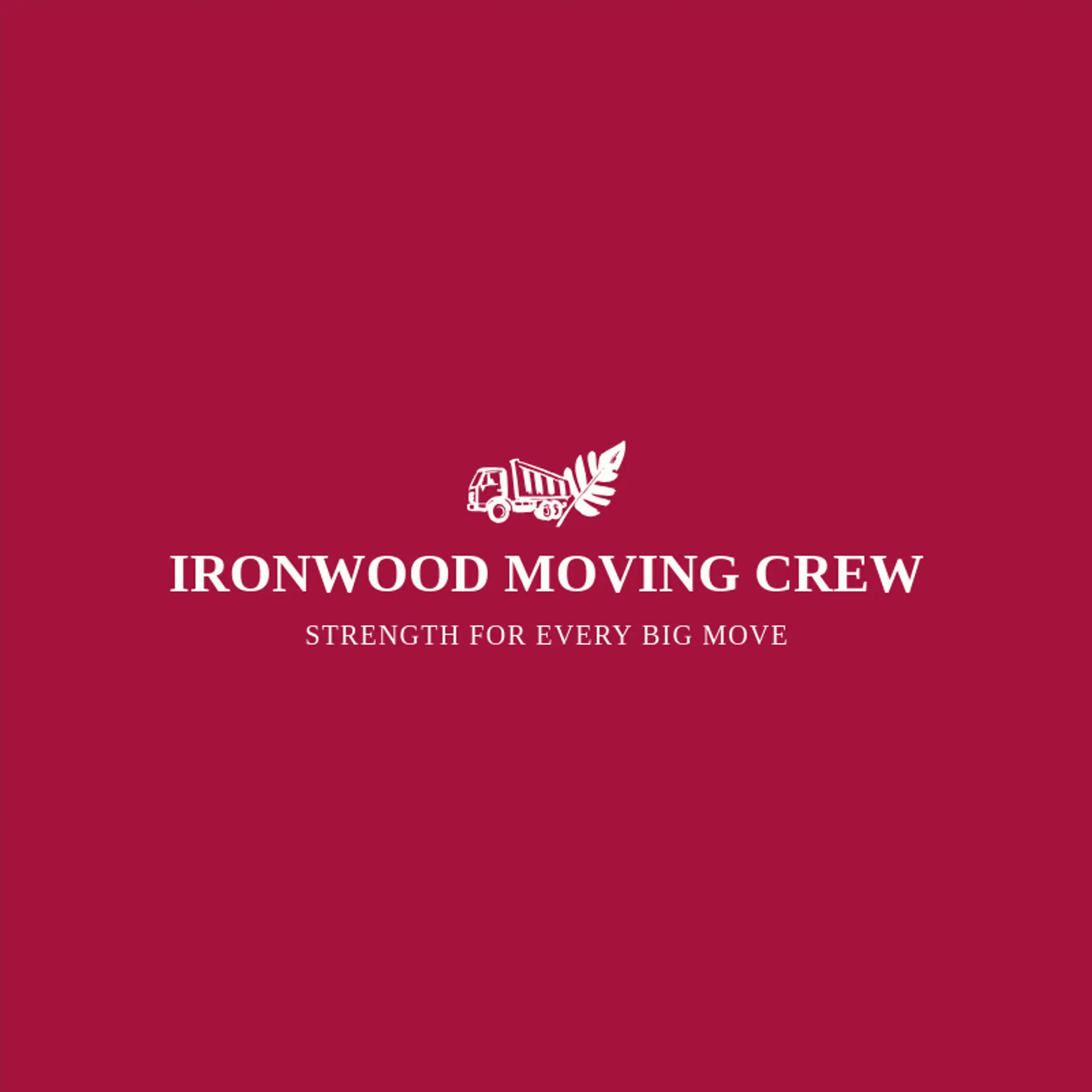 Ironwood Moving Crew logo for hauling