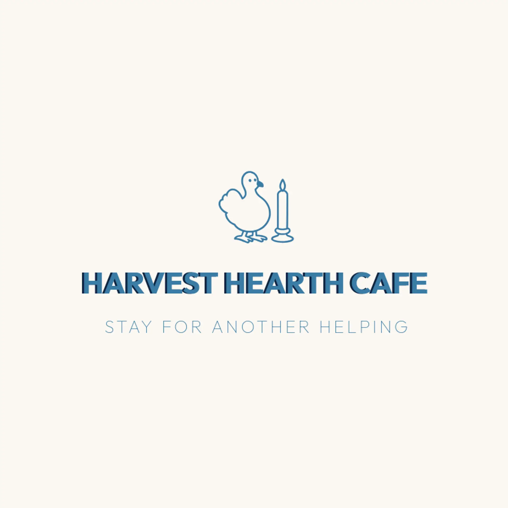 Harvest Hearth Cafe logo for thanksgiving