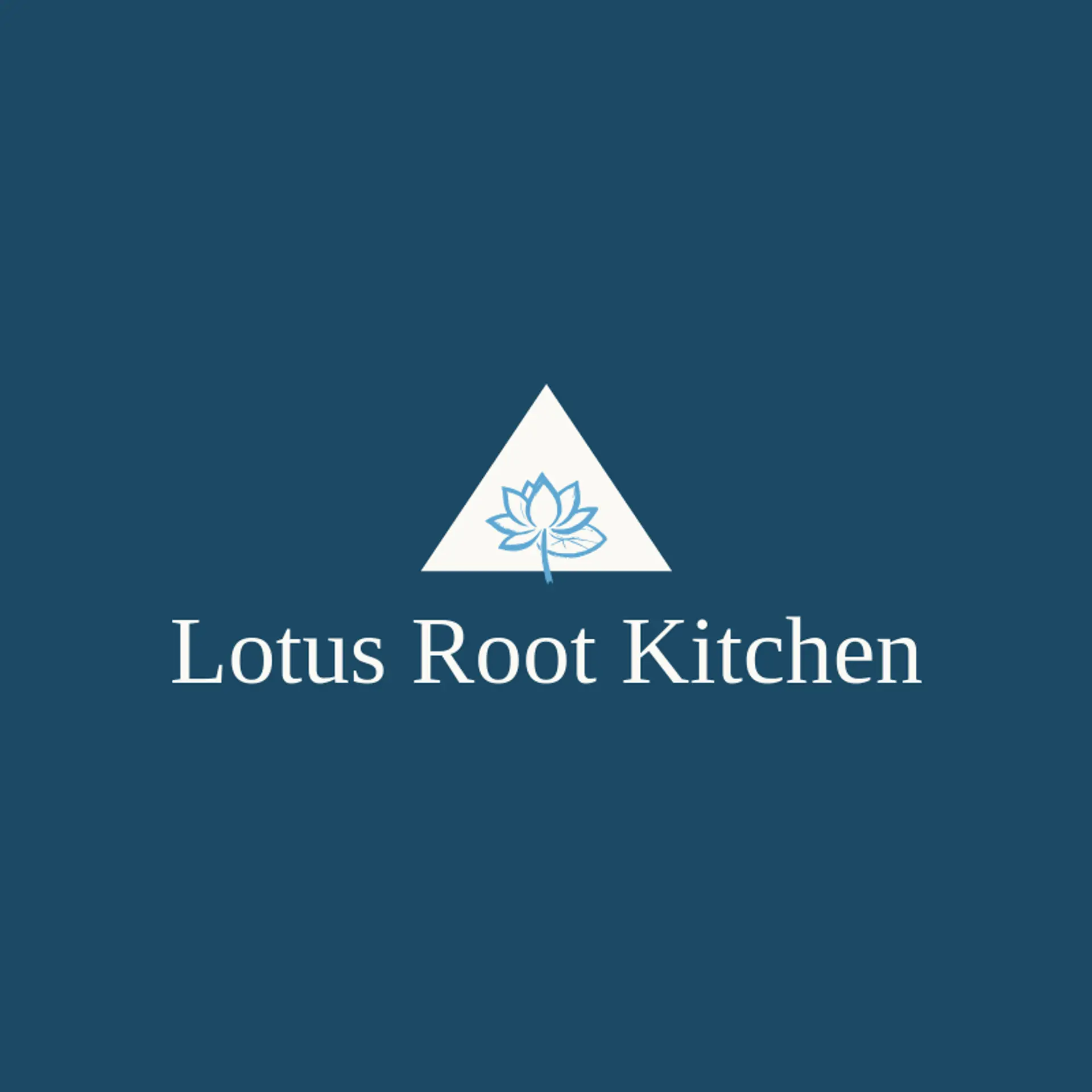 Lotus Root Kitchen logo for lotus flower