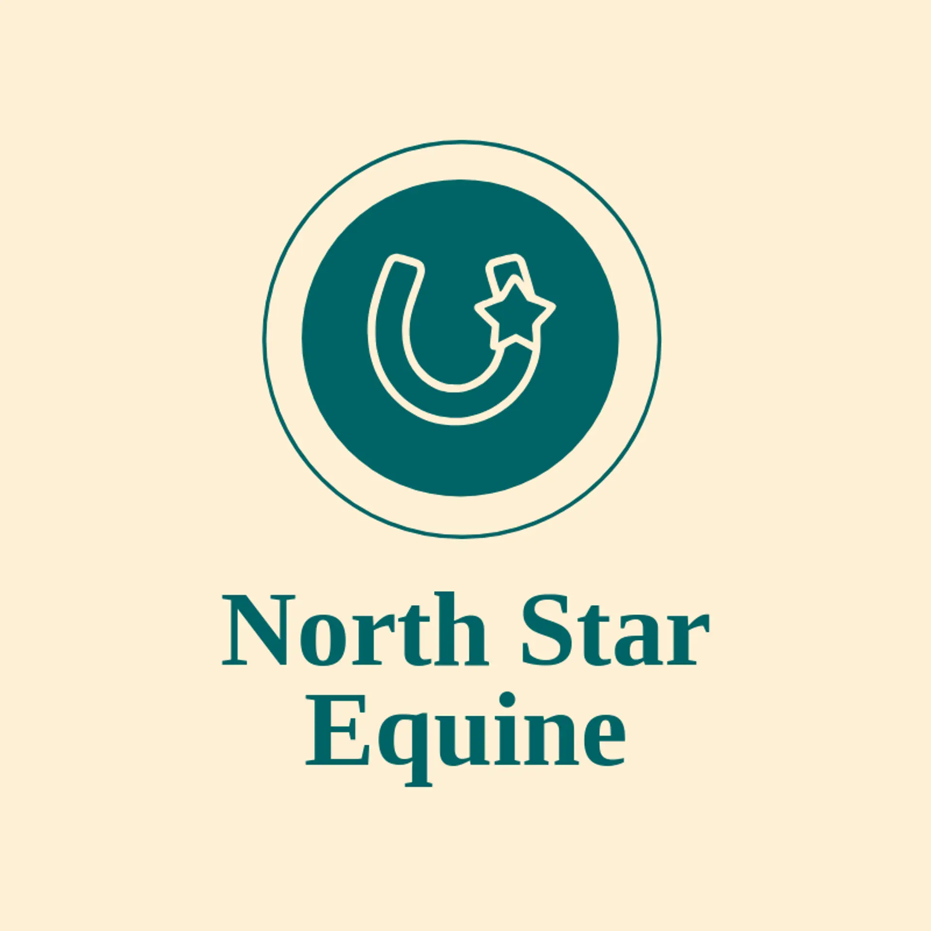 North Star Equine logo for horseshoe