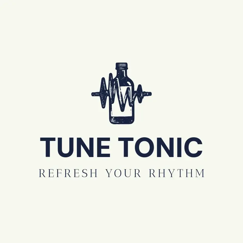 The music brand name Tune Tonic as a branded logo with a single color icon