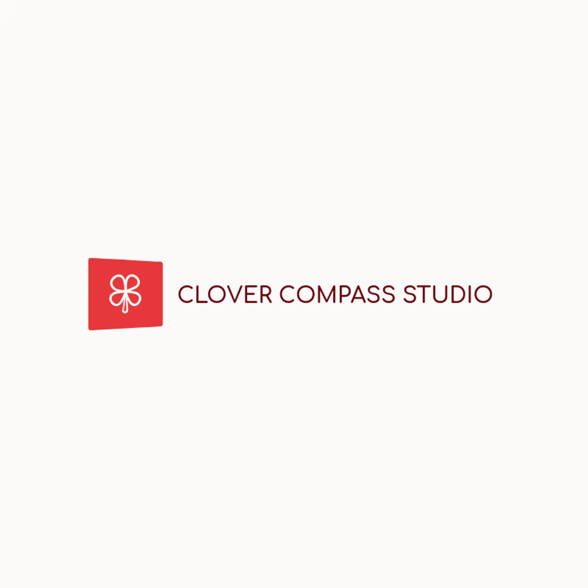 Clover Compass Studio logo for leaf