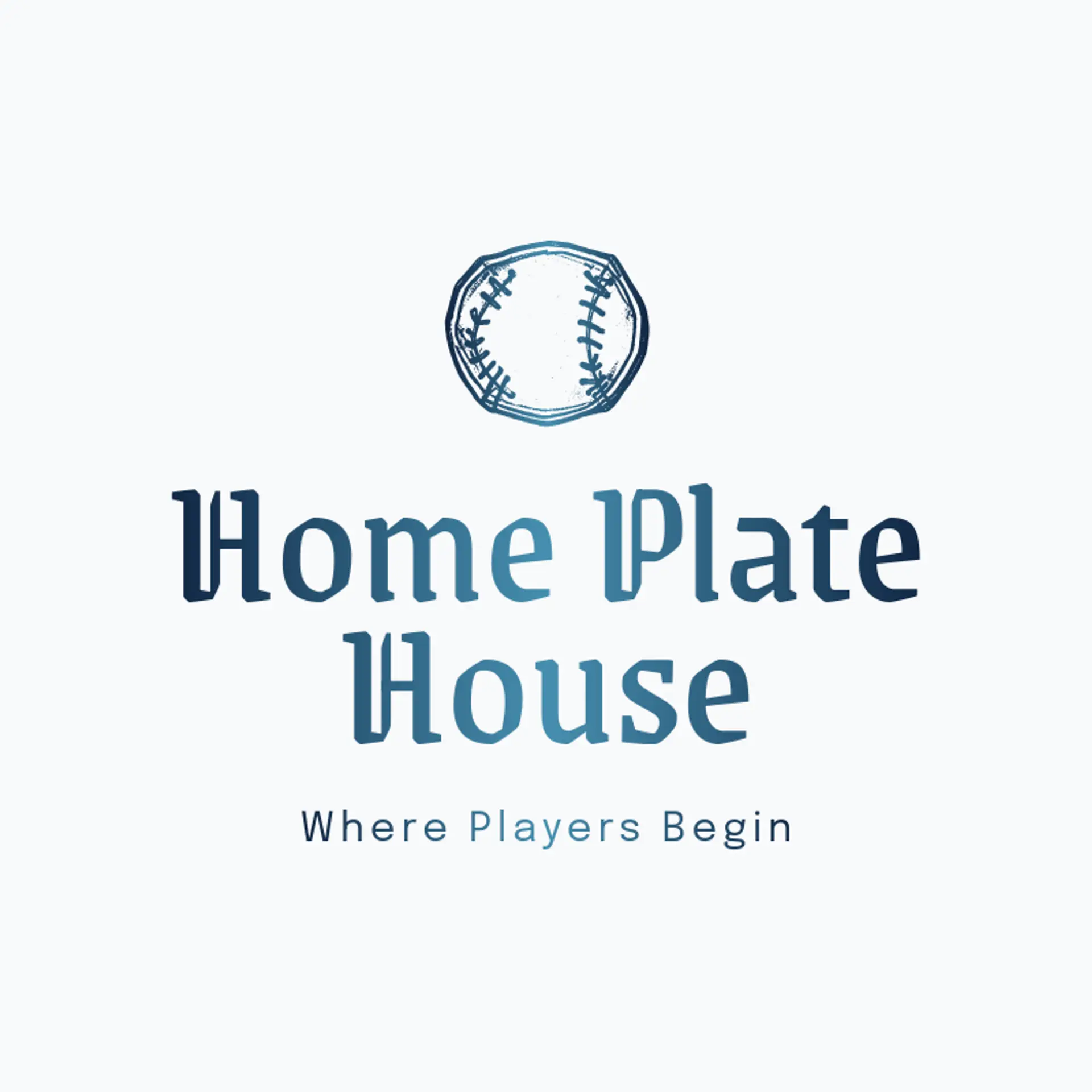 Home Plate House logo for baseball