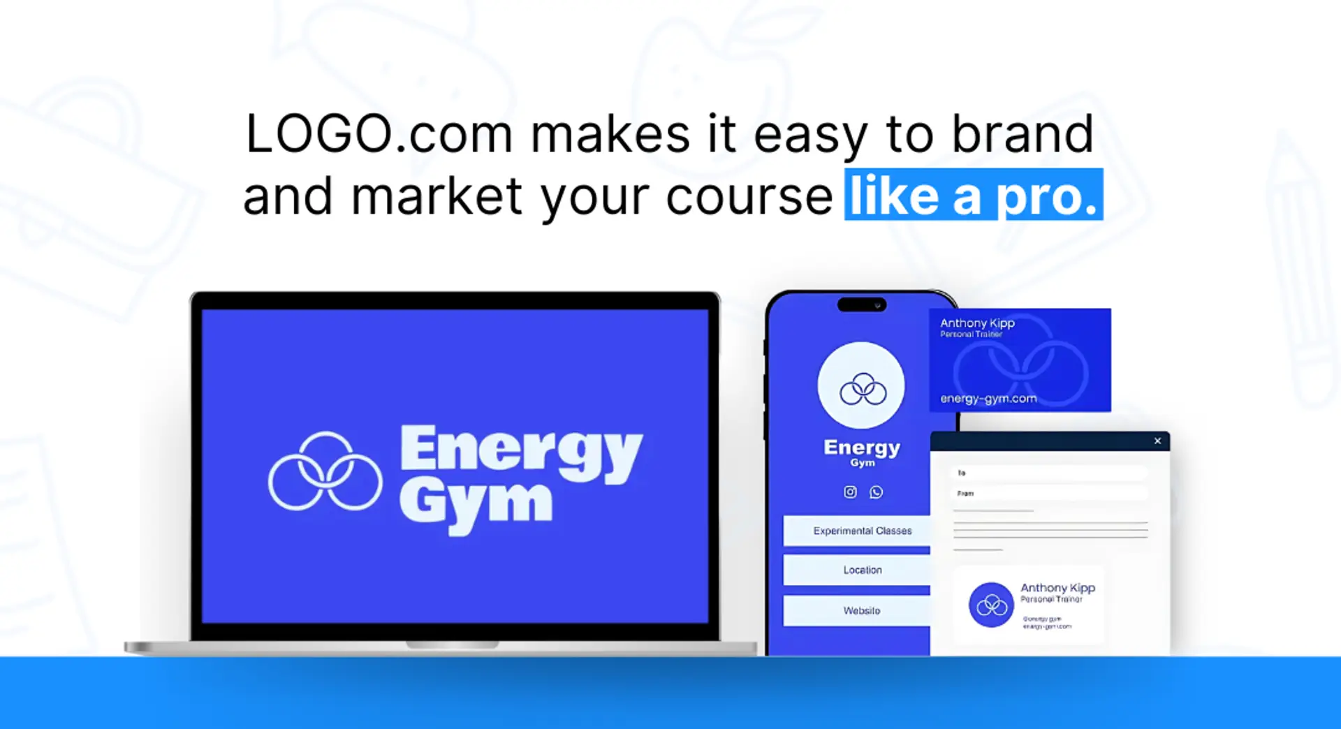 Example of course materials made on LOGO.com