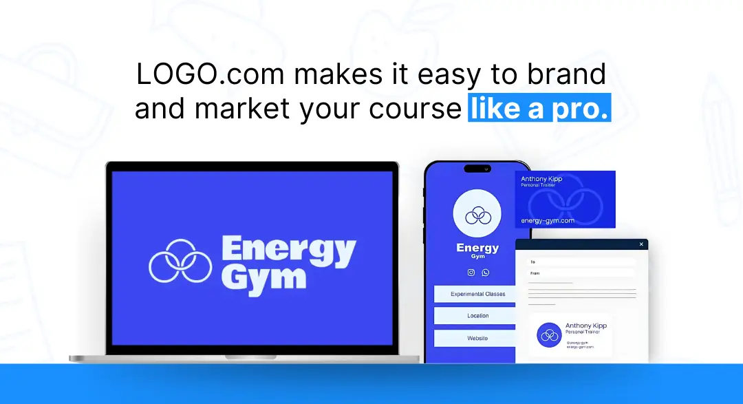 Example of course materials made on LOGO.com
