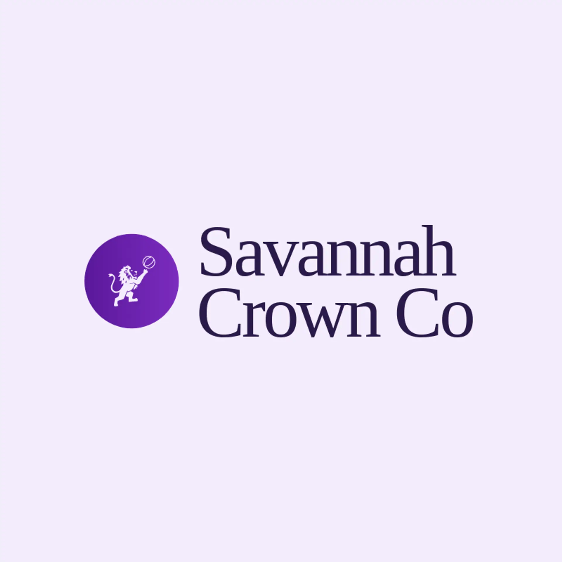 Savannah Crown Co logo for lion king