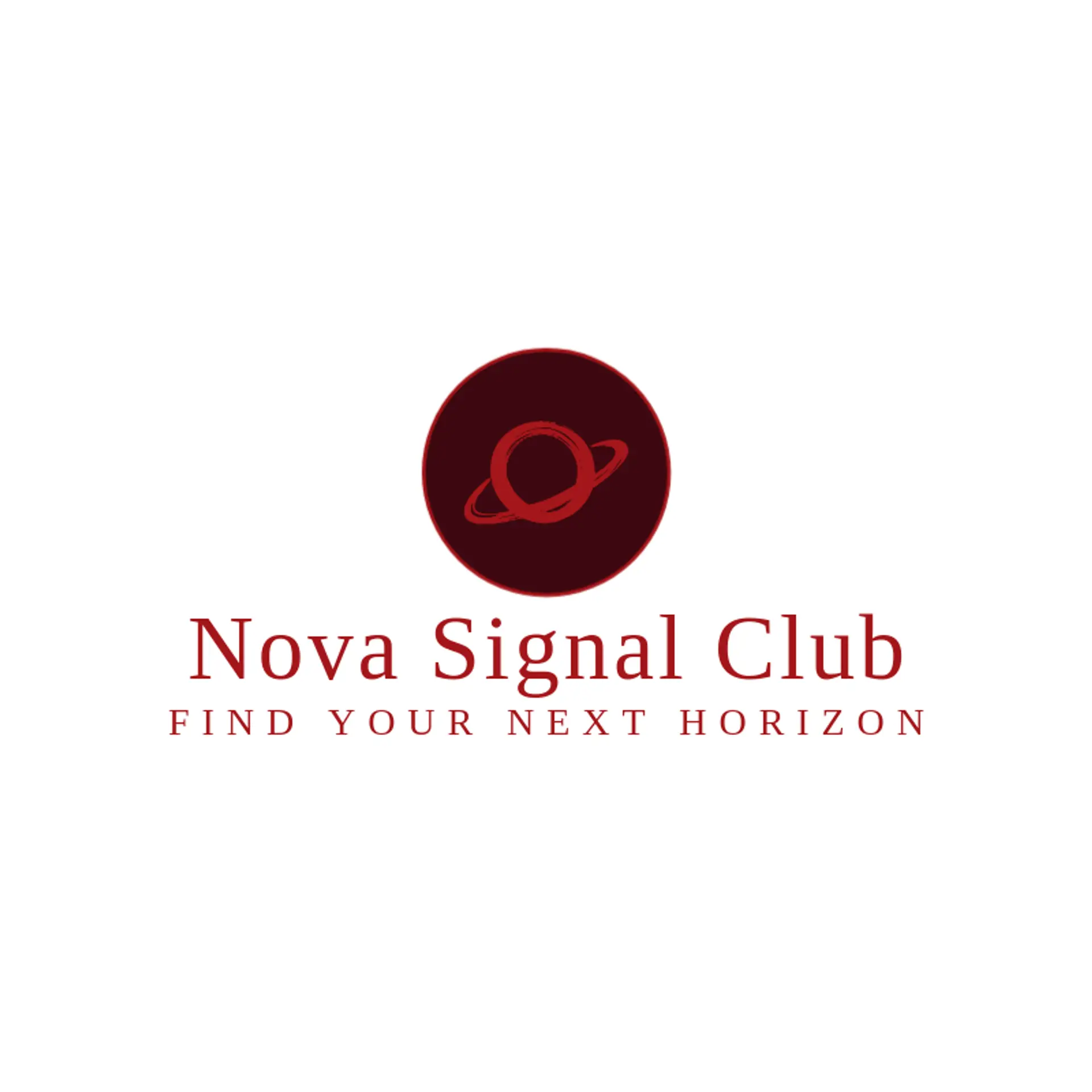 Nova Signal Club logo for sci fi