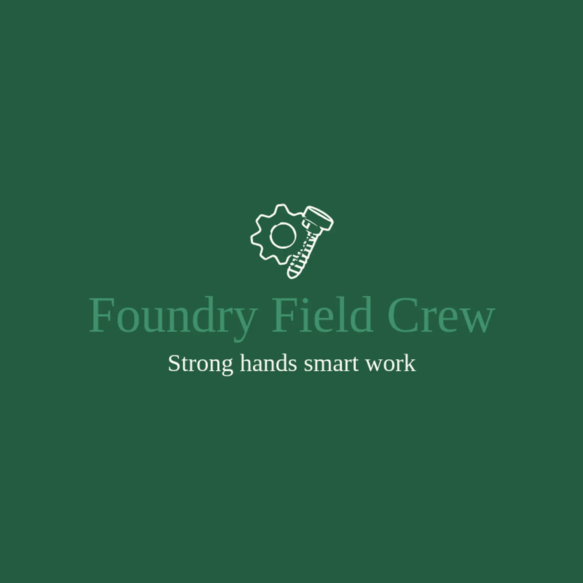Foundry Field Crew logo for metal