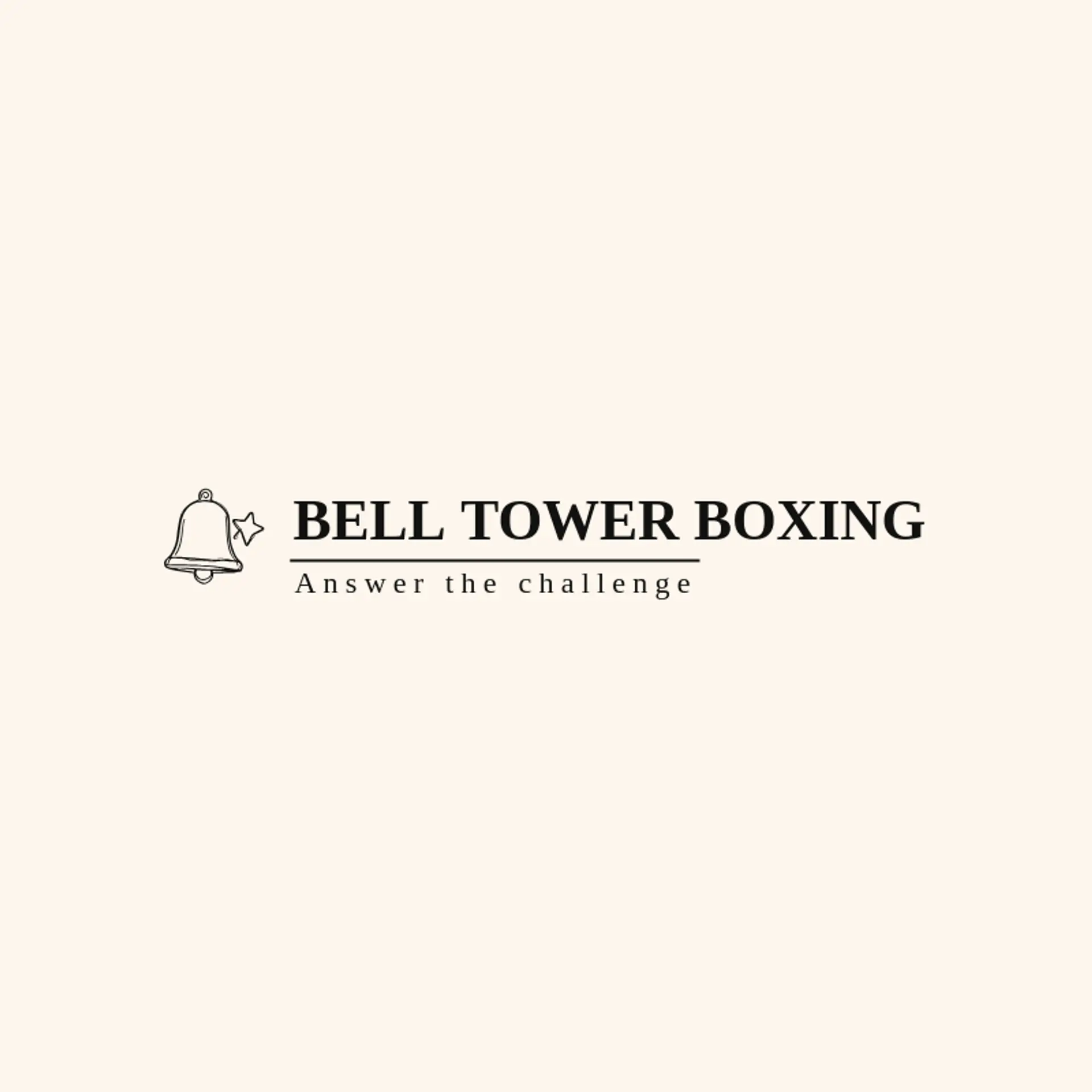 Bell Tower Boxing logo for boxing