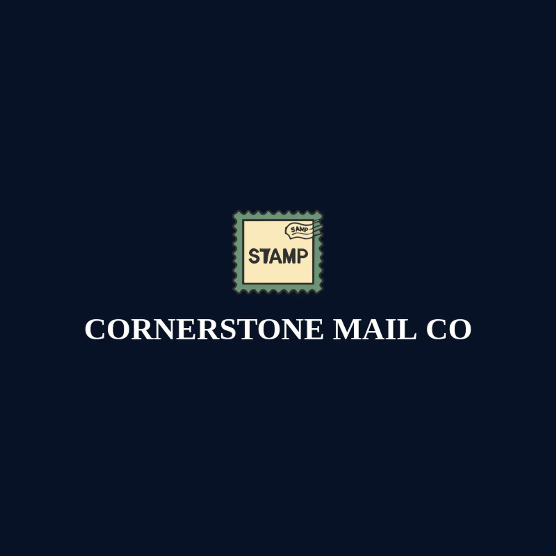 Cornerstone Mail Co logo for post office