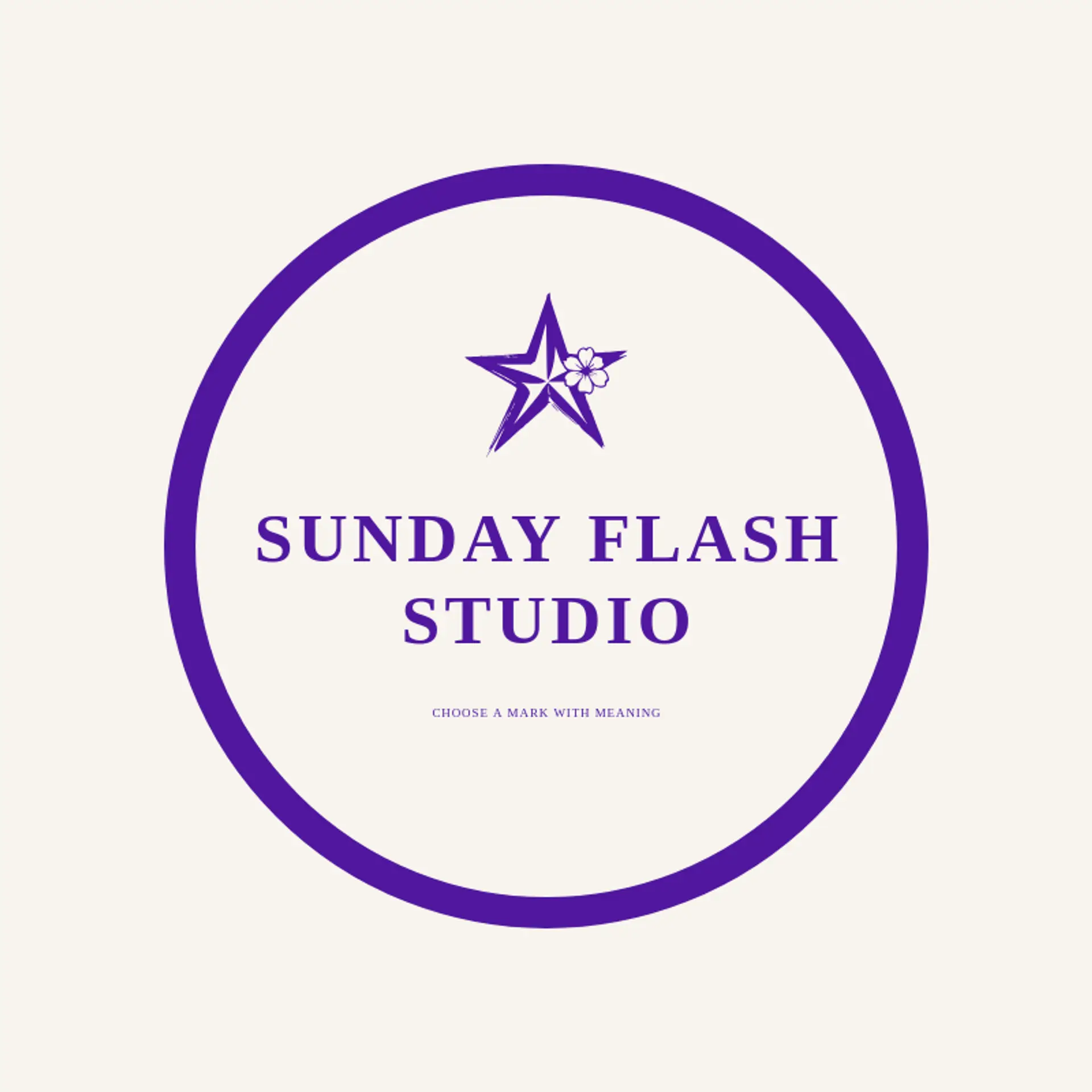 Sunday Flash Studio logo for tattoo shop