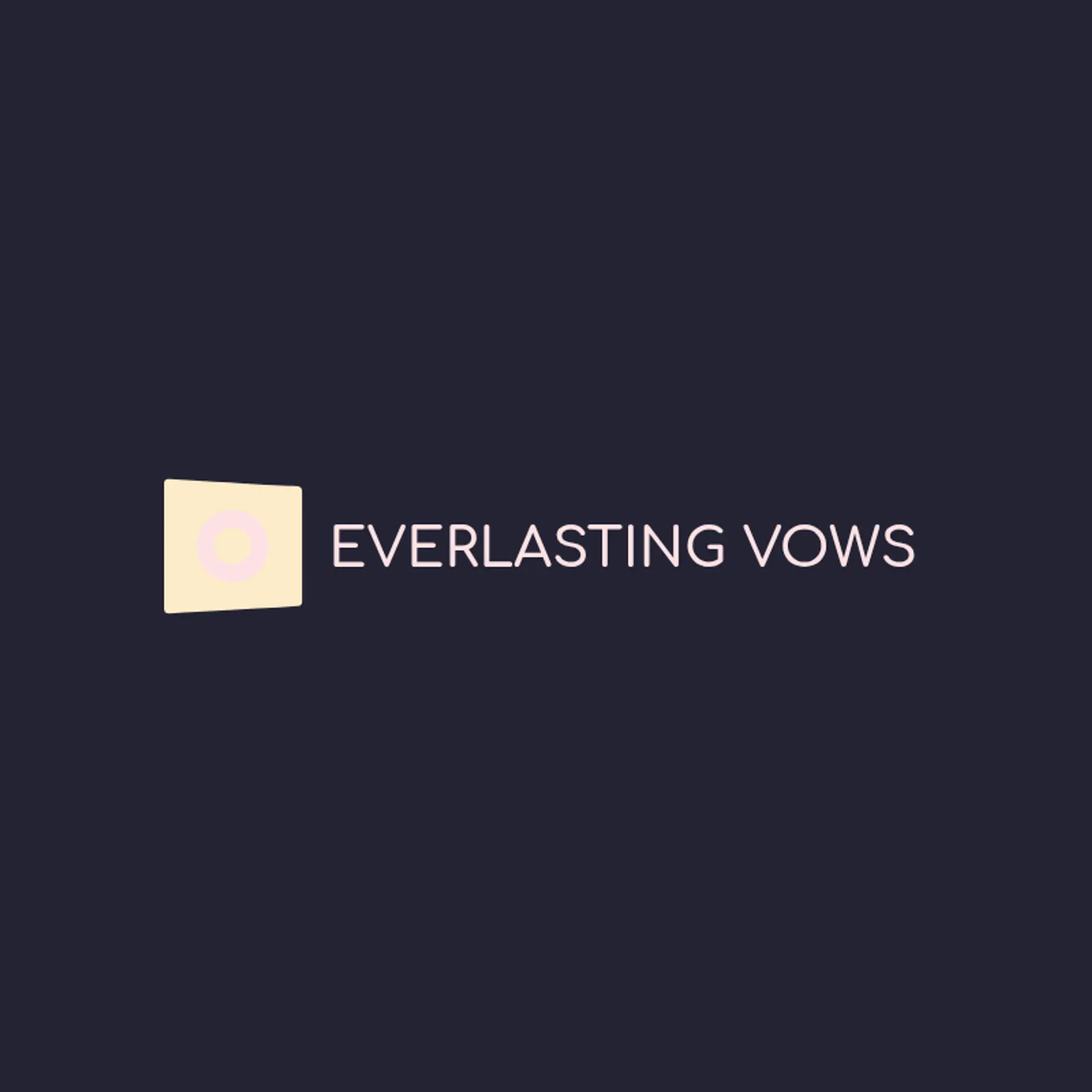 Vow & Bloom logo for wedding business