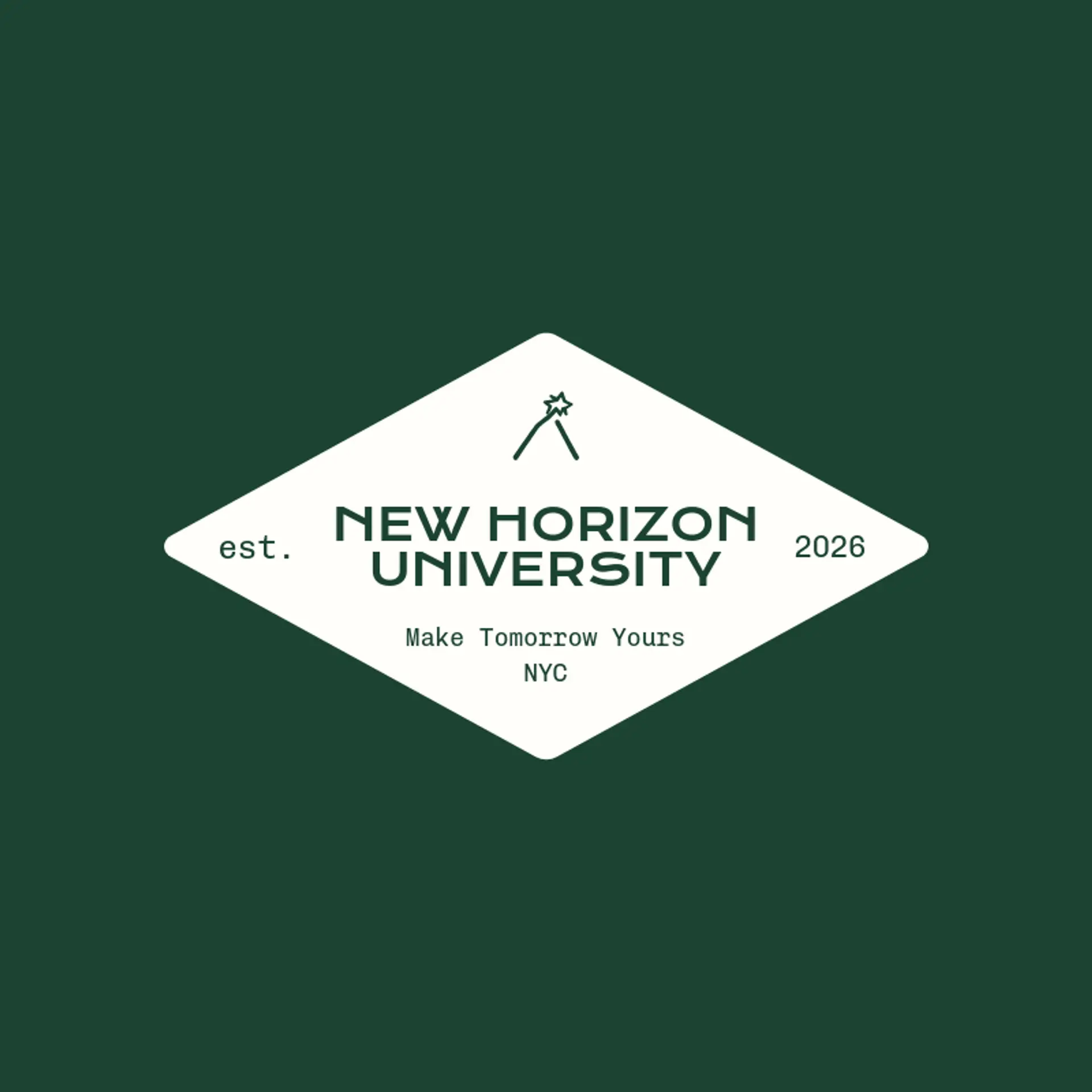 New Horizon University logo for university