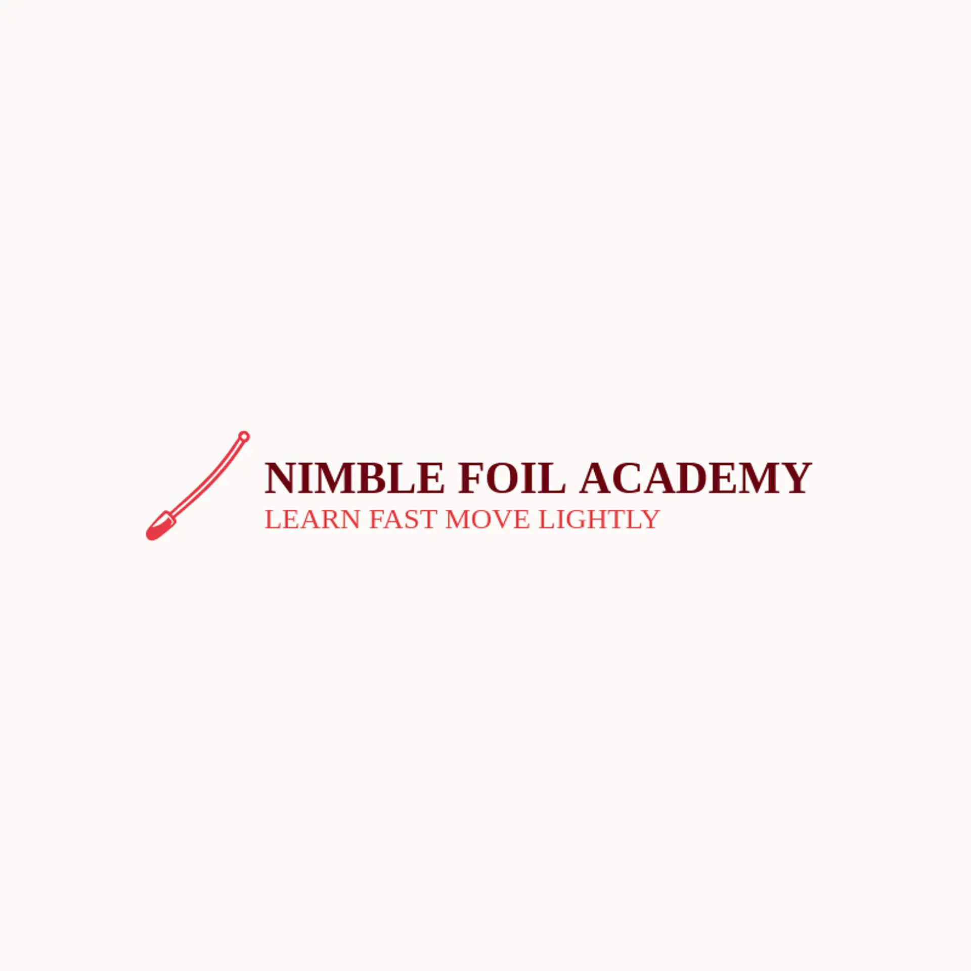 Nimble Foil Academy logo for fencing