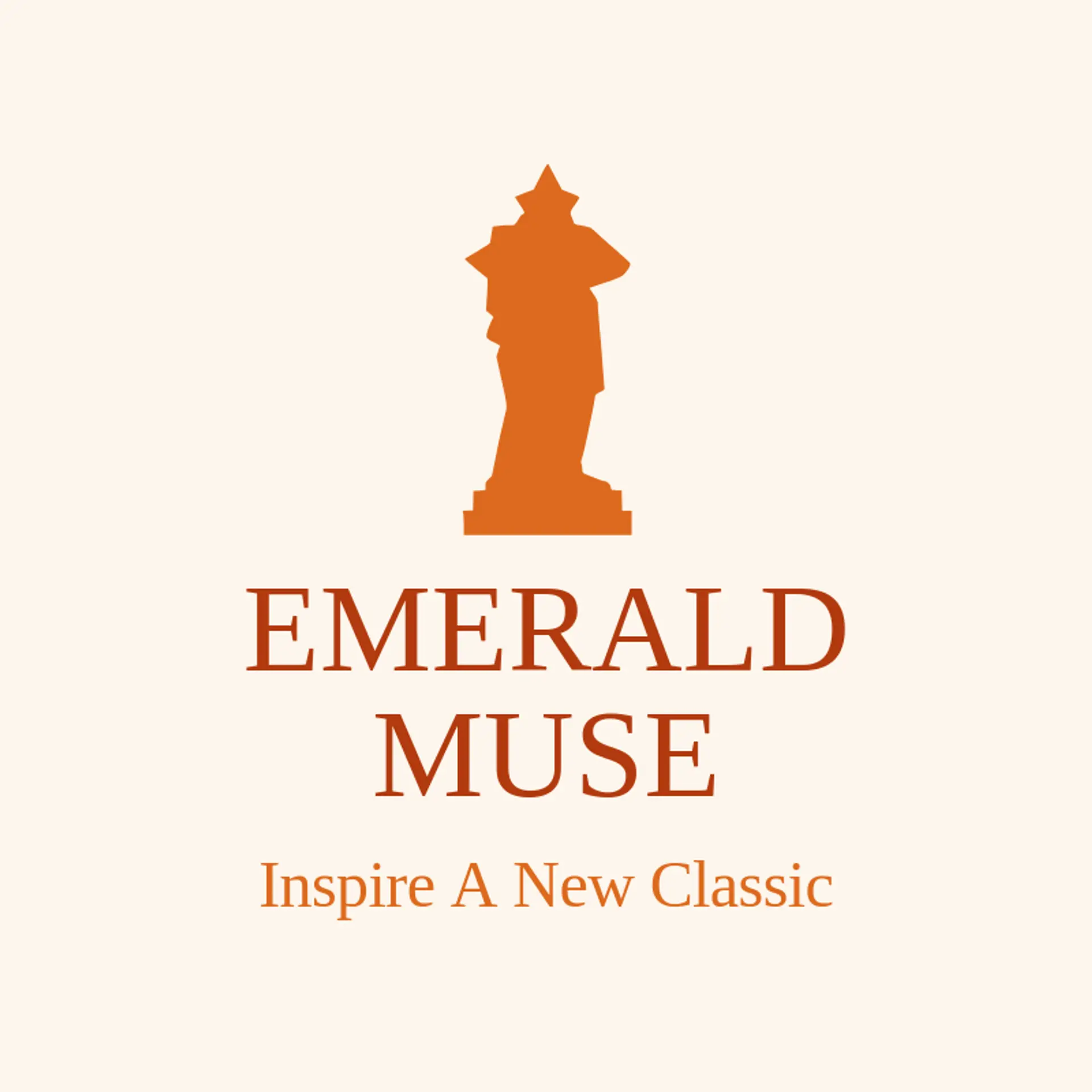 Emerald Muse logo for art deco
